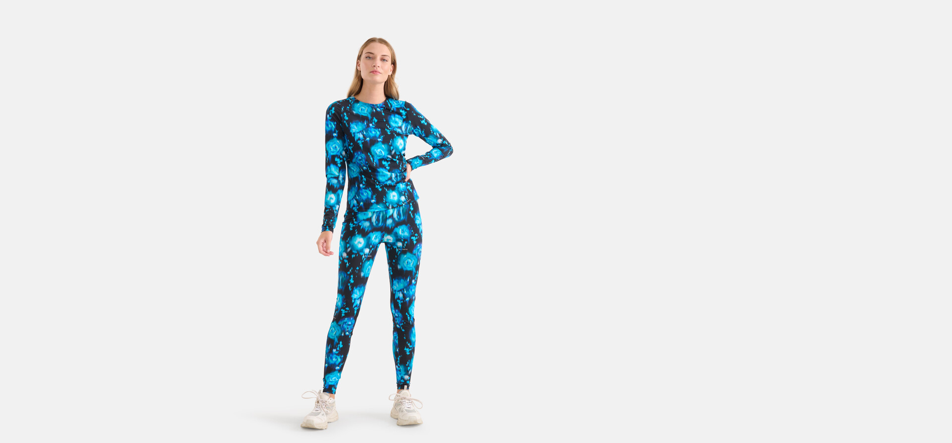 Bedruckte Reise-Leggings Blau SHOEBY WOMEN