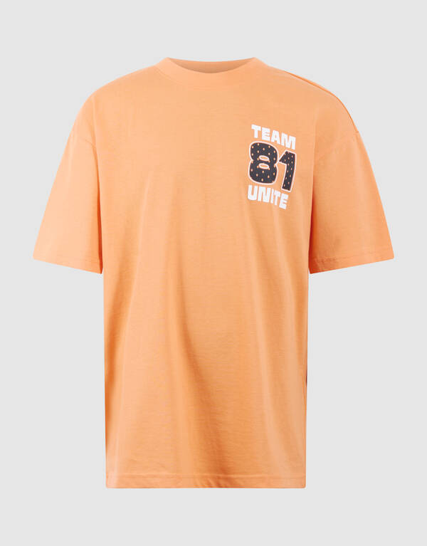 Team Unite Artwork T-Shirt Orange SHOEBY BOYS