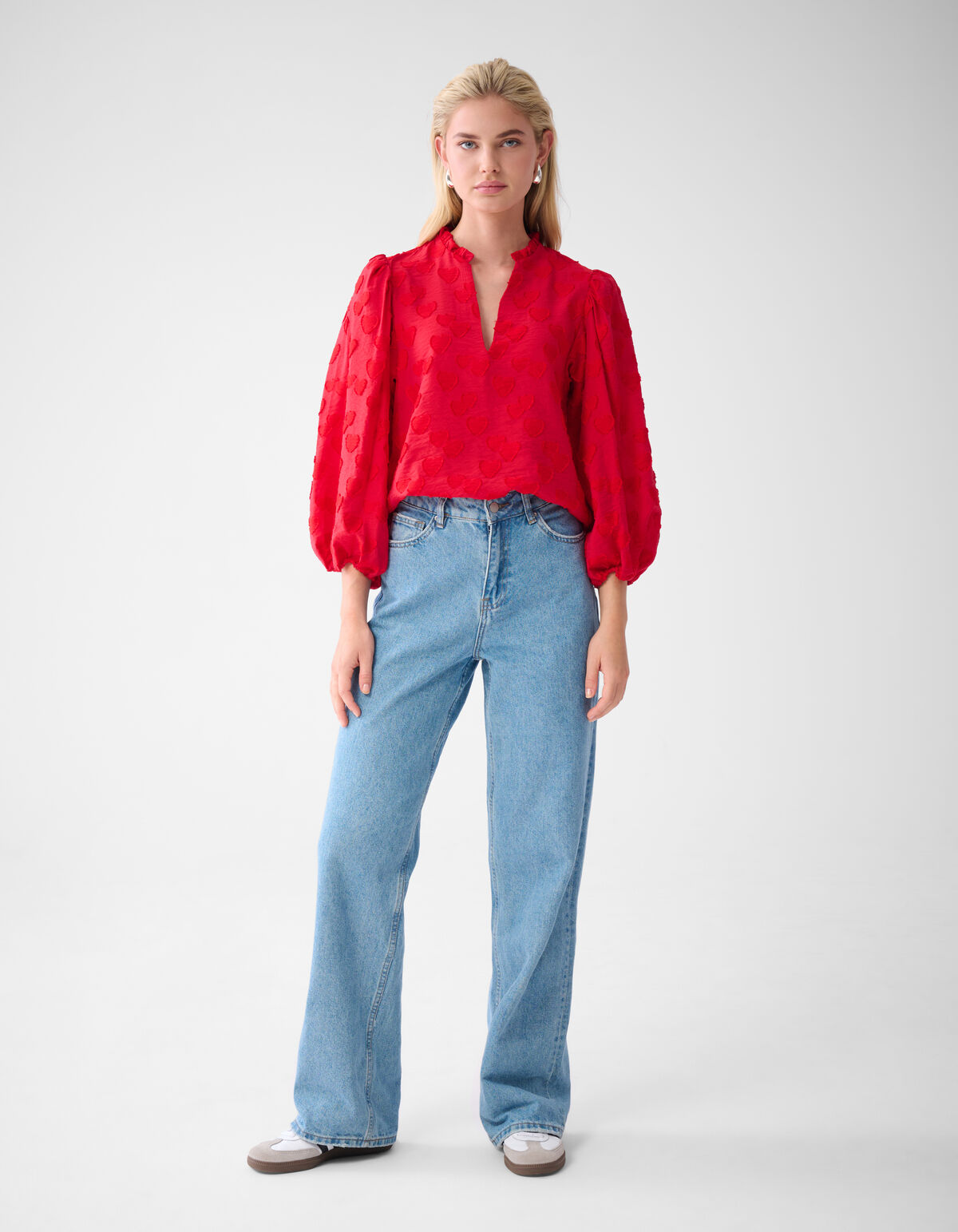Herzbluse Rot SHOEBY WOMEN