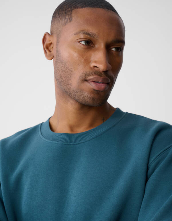 Cord Artwork Pullover Dunkelgrün SHOEBY MEN