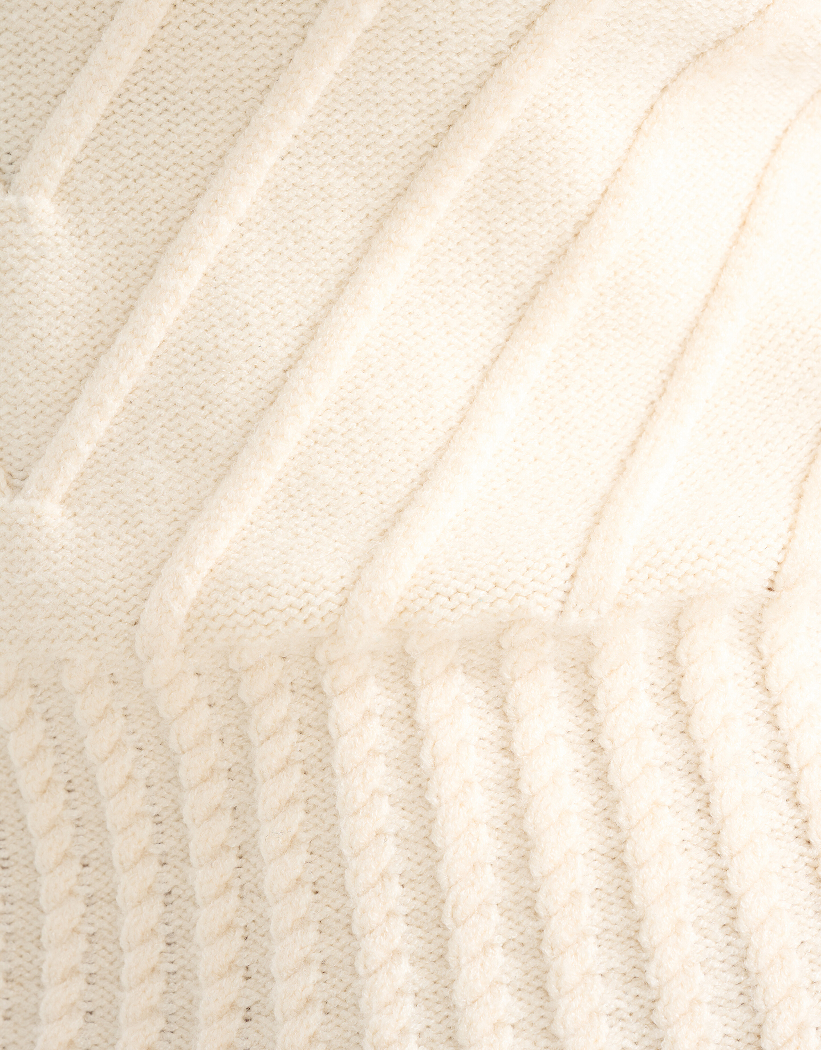 Diagonaler Pullover Off White SHOEBY WOMEN