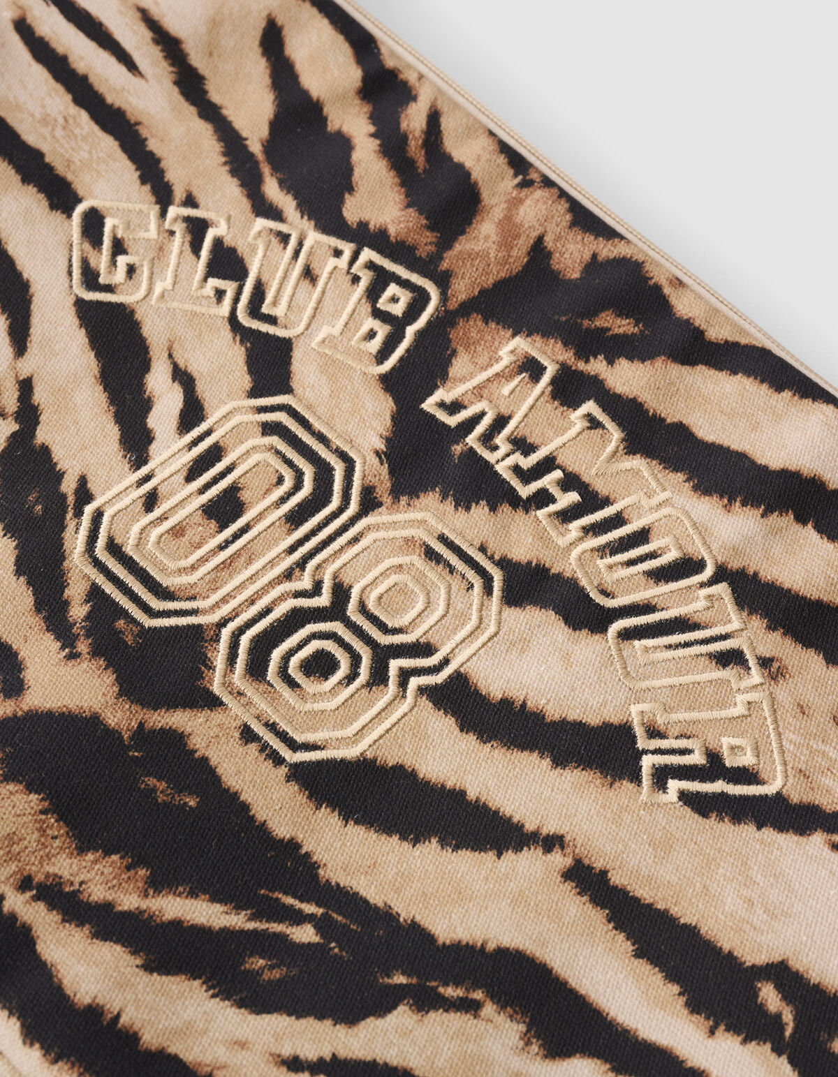 Tiger Stickerei Laptop-Hülle Braun SHOEBY ACCESSOIRES