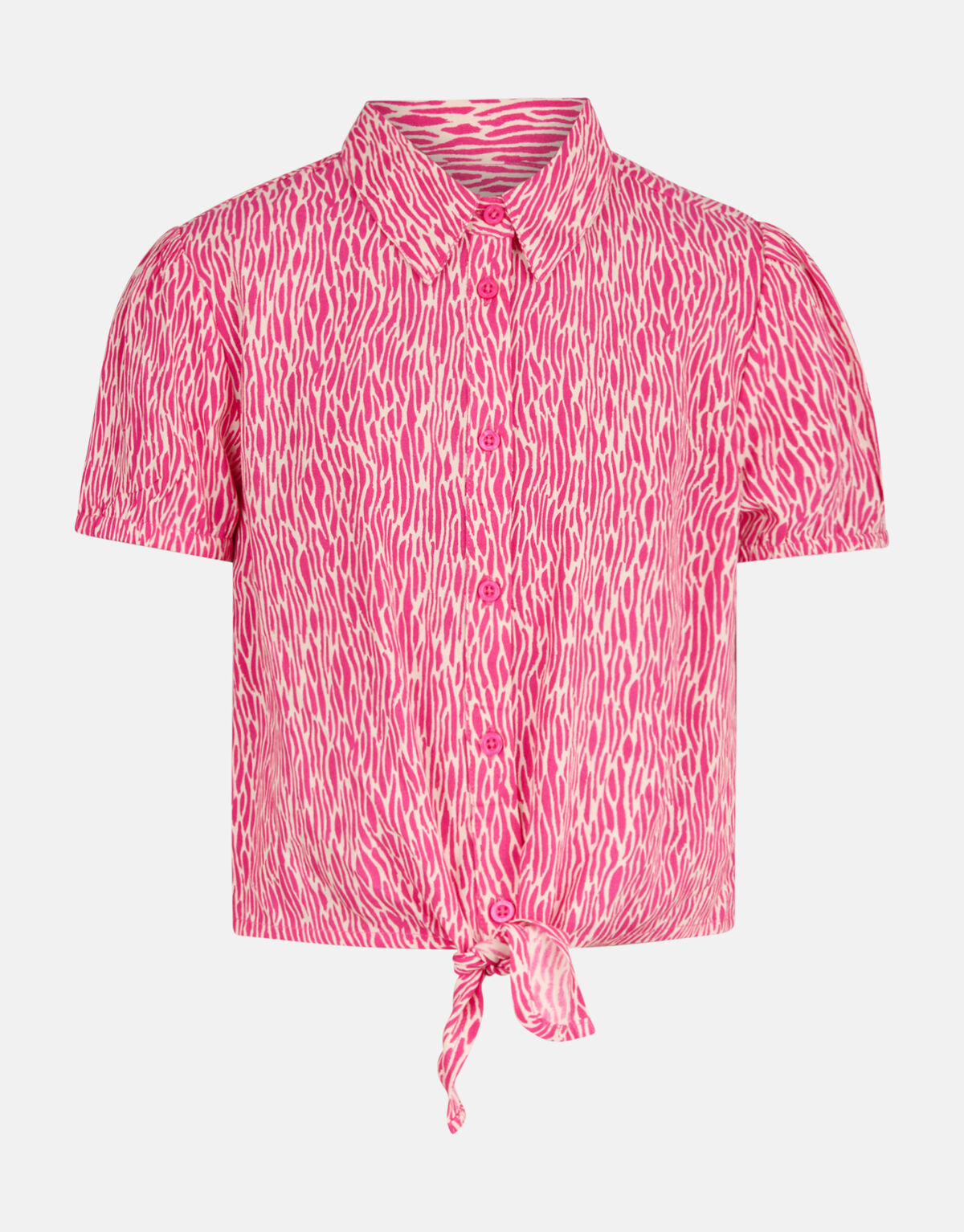 Gewelltes gestreiftes Top Rosa SHOEBY GIRLS