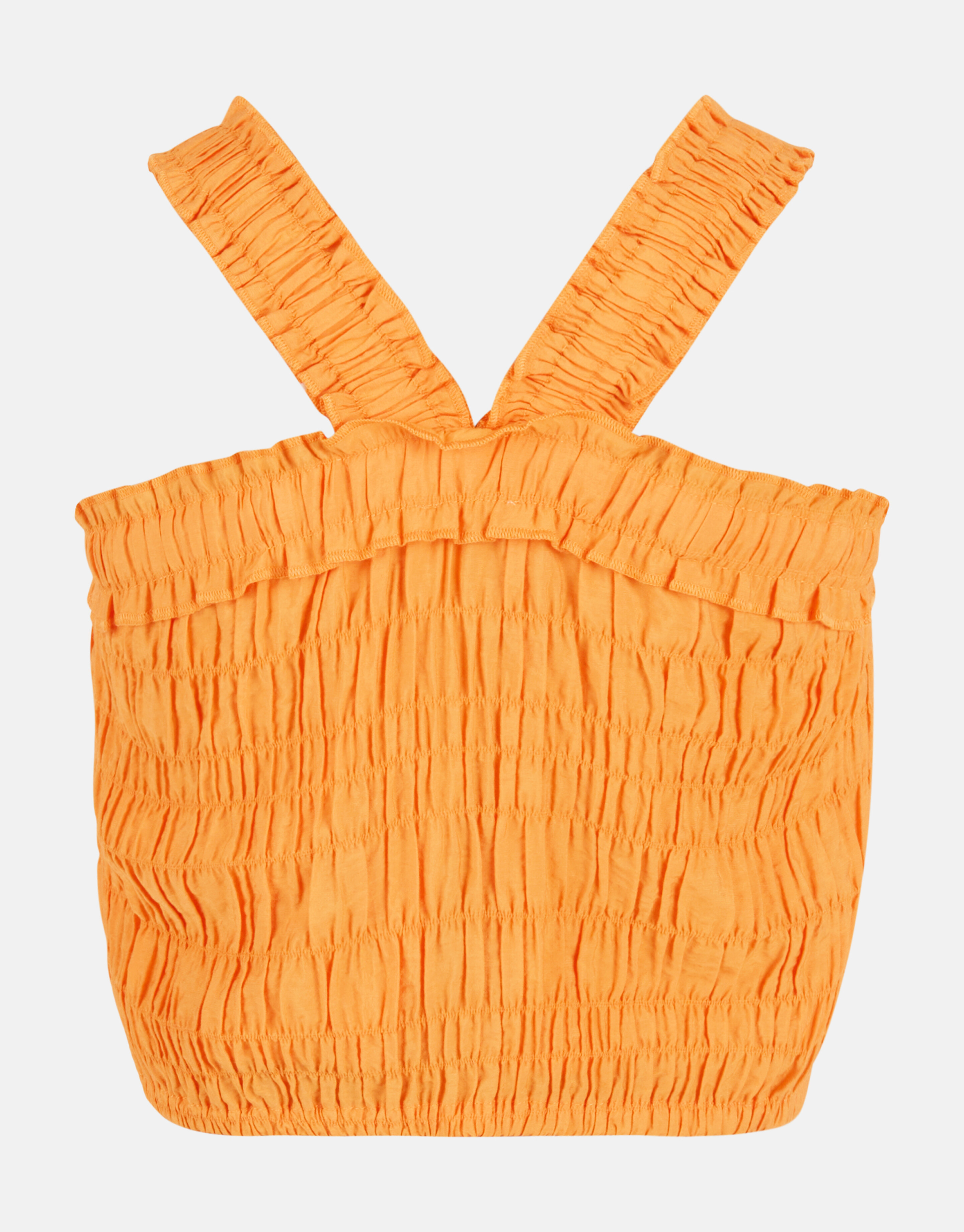 Seersucker-Top Orange SHOEBY GIRLS