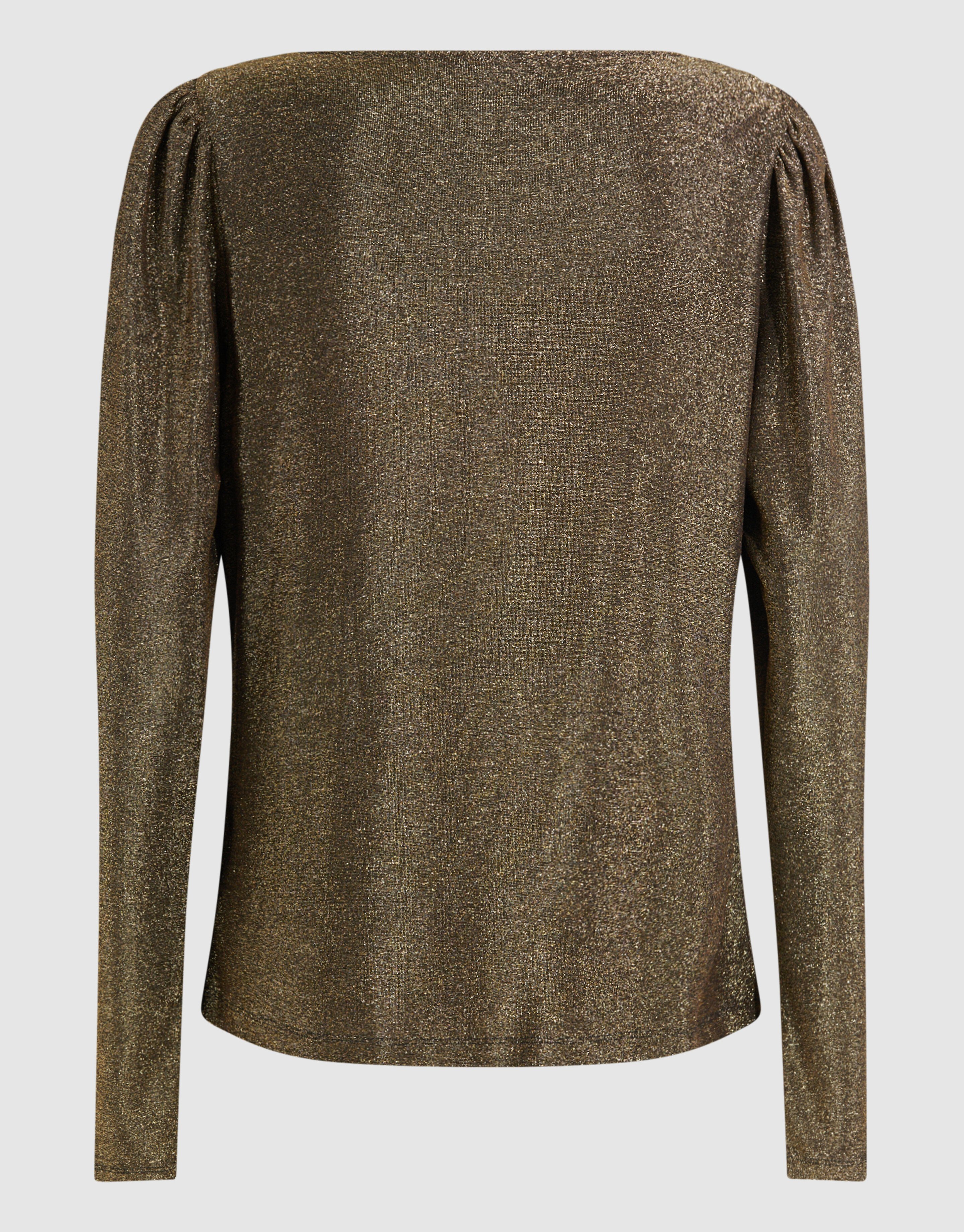 Glitzer-Drapiertes Top in Gold SHOEBY WOMEN