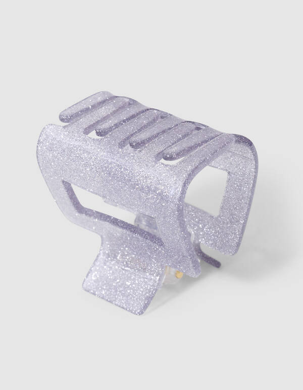 Square Haarspange Silber SHOEBY ACCESSOIRES