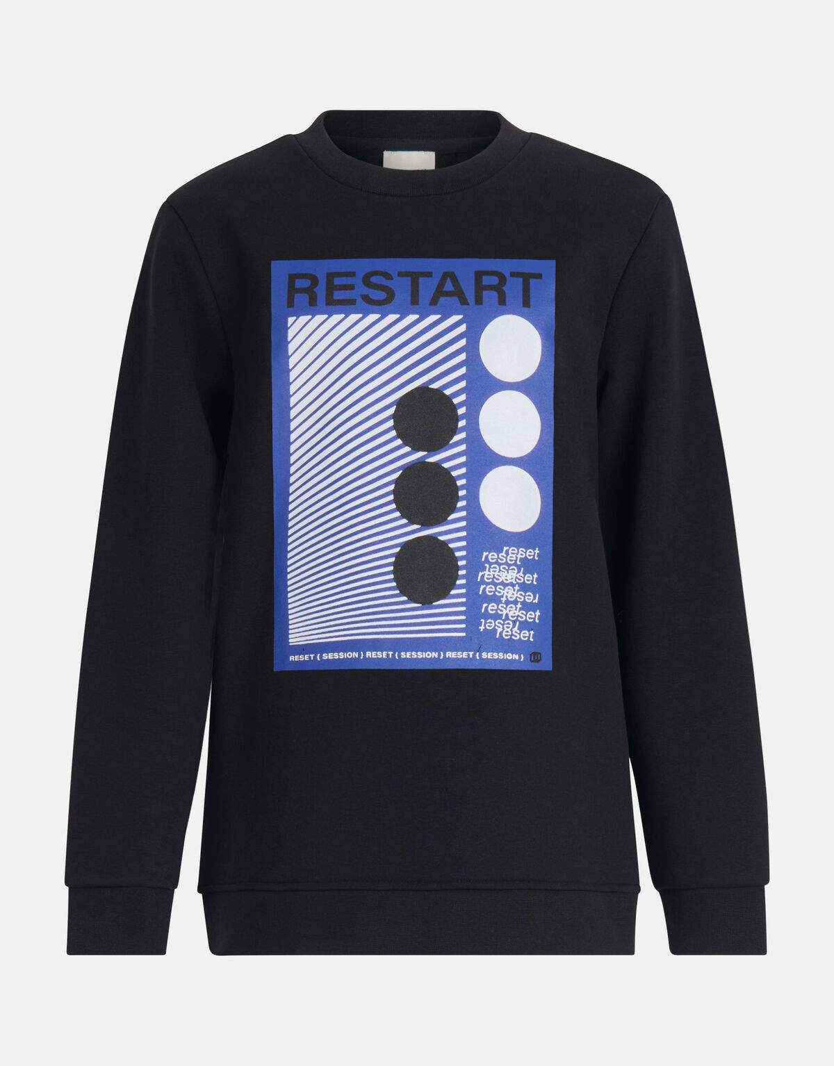 Grafik Retro Pullover Schwarz SHOEBY BOYS