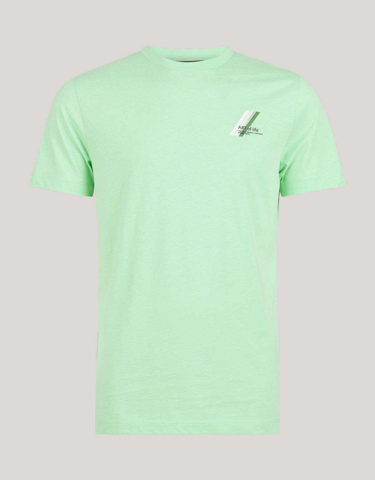 Kunst-T-Shirt Hellgrün SHOEBY MEN