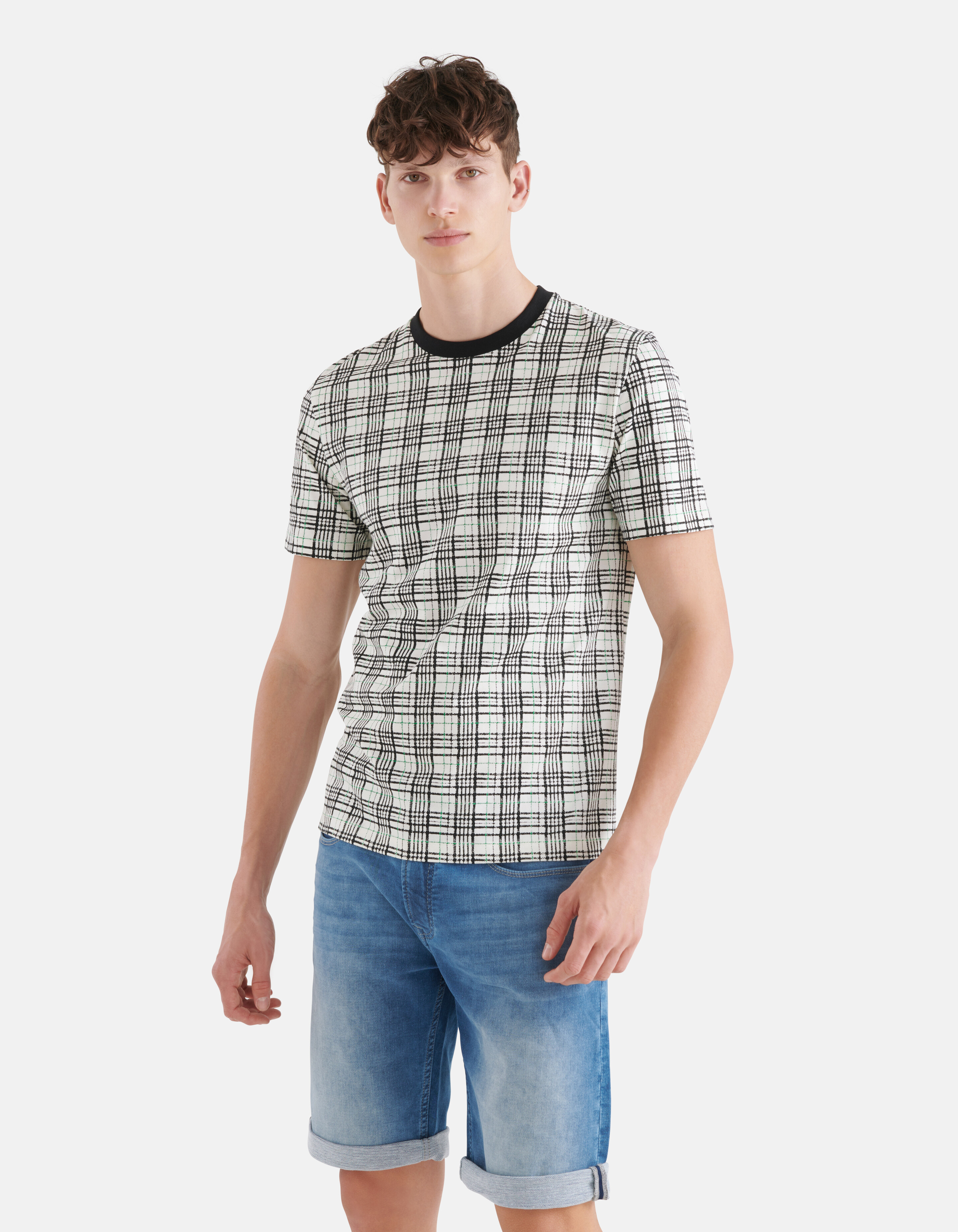 Kariertes T-shirt Off White SHOEBY MEN