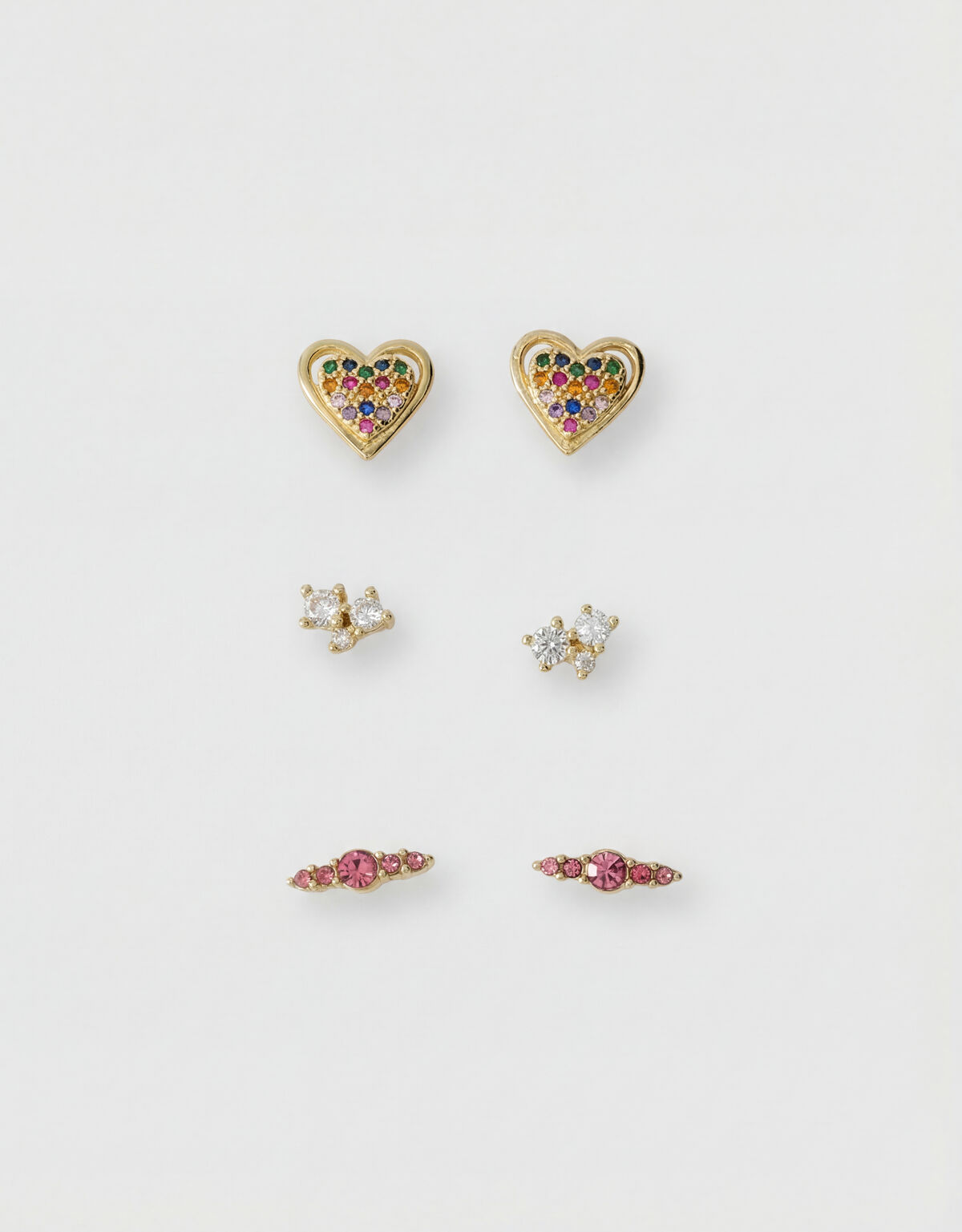 Stra&szlig;-Ohrring-Set Gold SHOEBY ACCESSOIRES