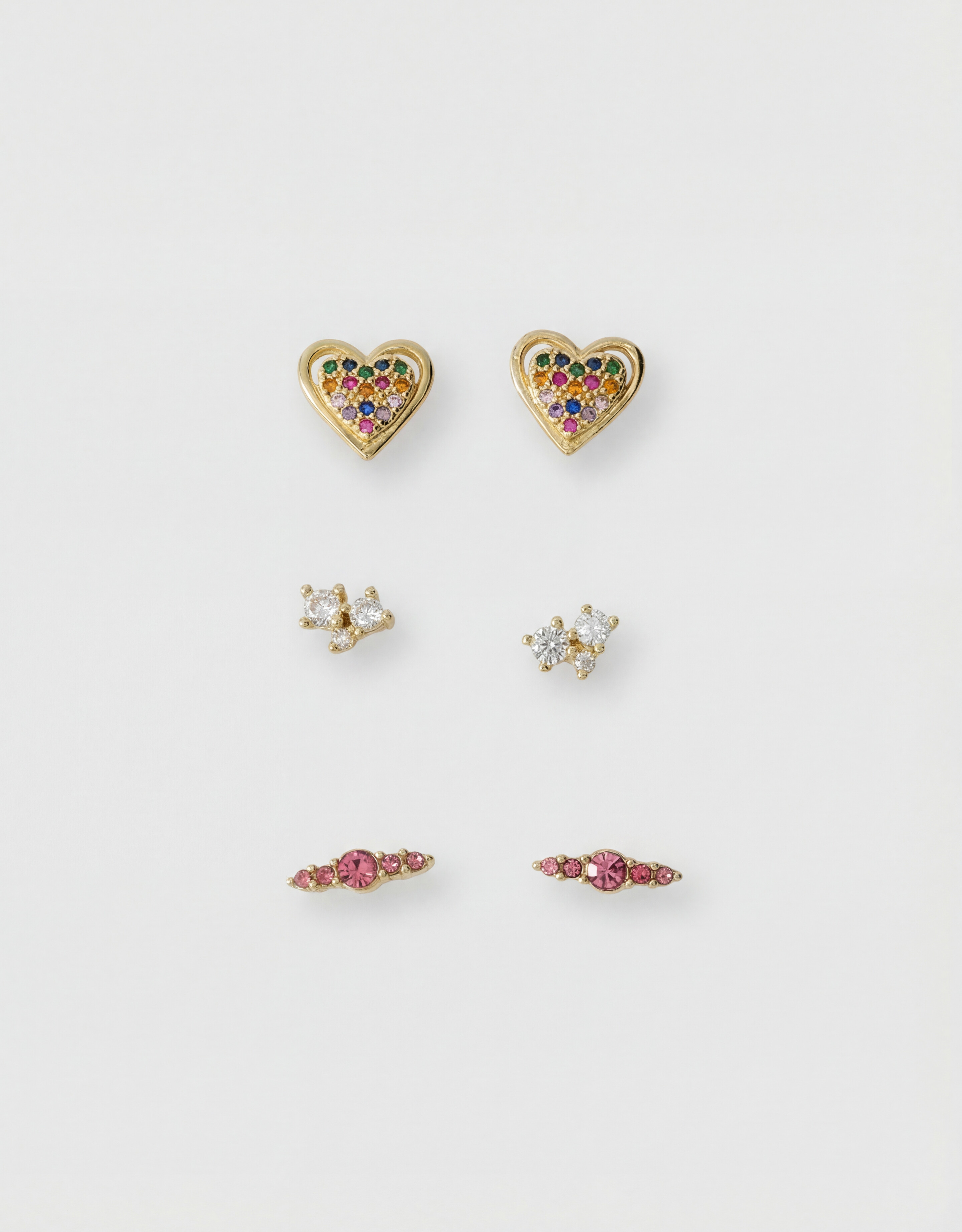 Stra&szlig;-Ohrring-Set Gold SHOEBY ACCESSOIRES