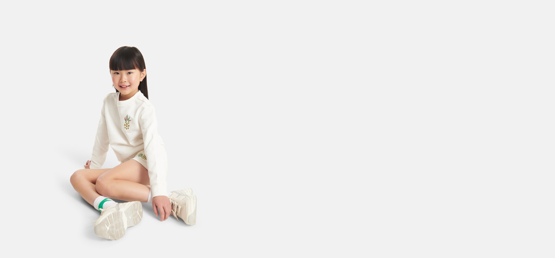 Stickerei Pullover Offwhite SHOEBY GIRLS