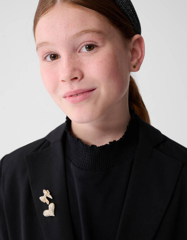 Blazer mit offenem Rücken Schwarz SHOEBY GIRLS