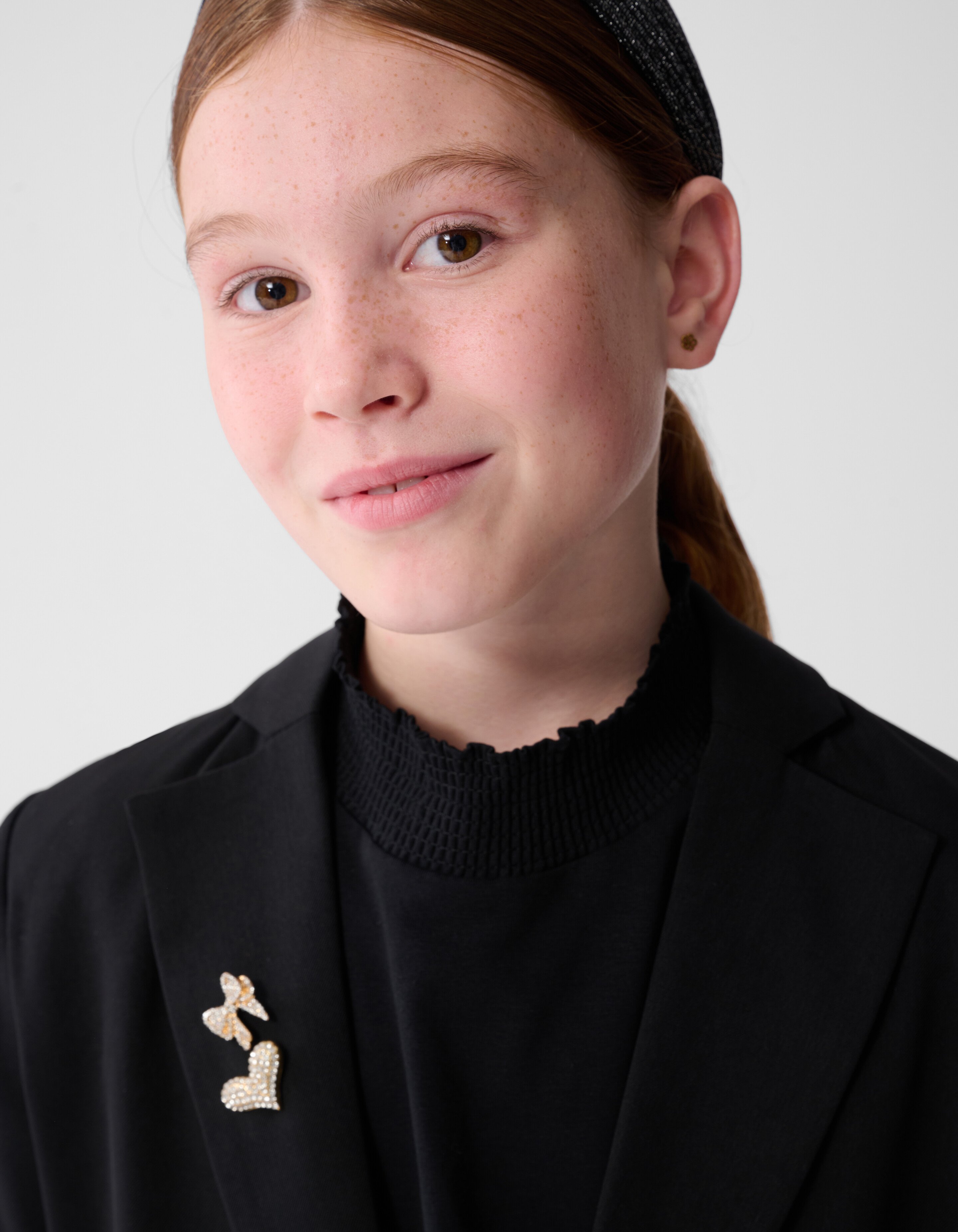 Blazer mit offenem Rücken Schwarz SHOEBY GIRLS