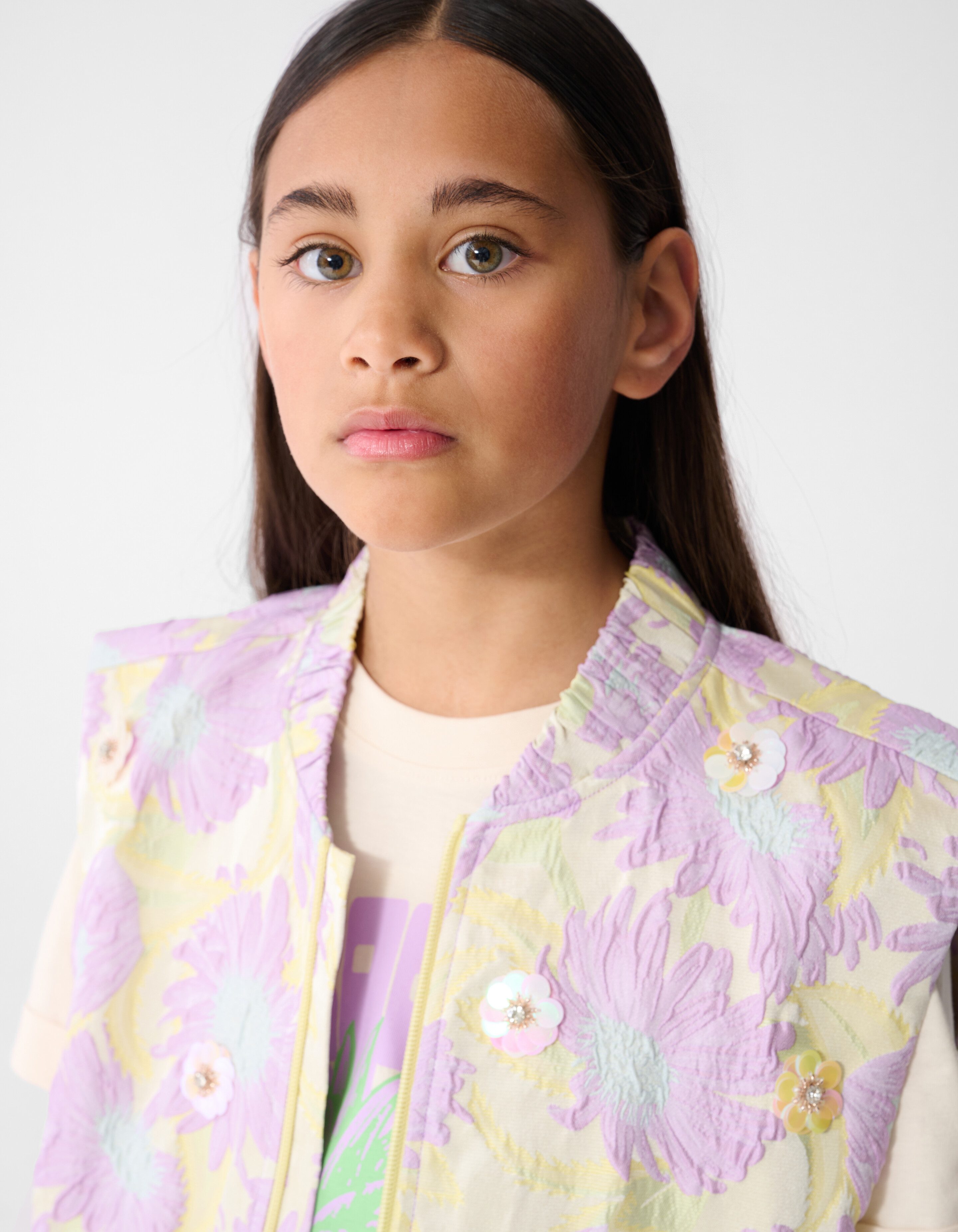 Verzierte Bomberweste Hellviolett SHOEBY GIRLS