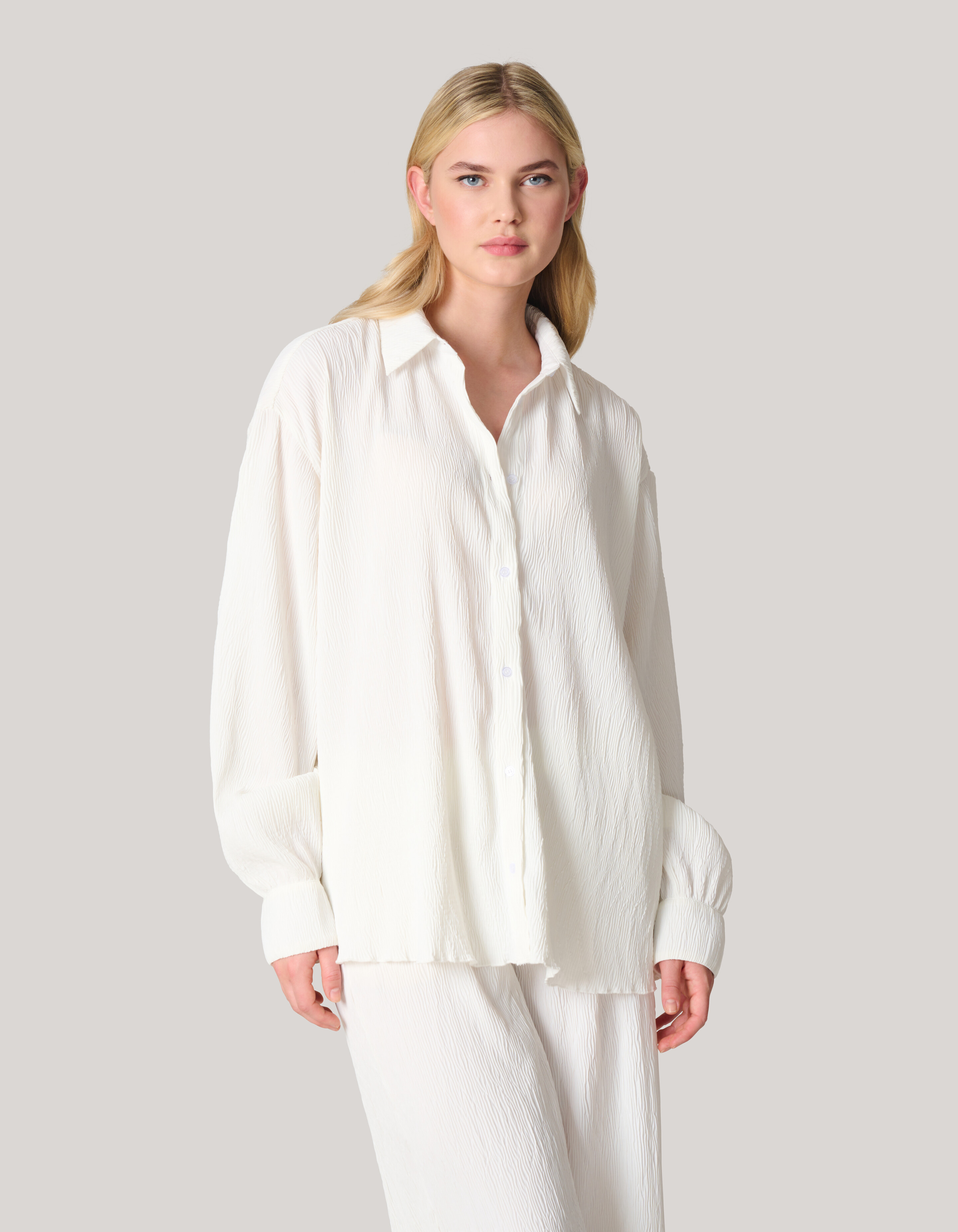 Plissee-Kräuselbluse Wit SHOEBY WOMEN