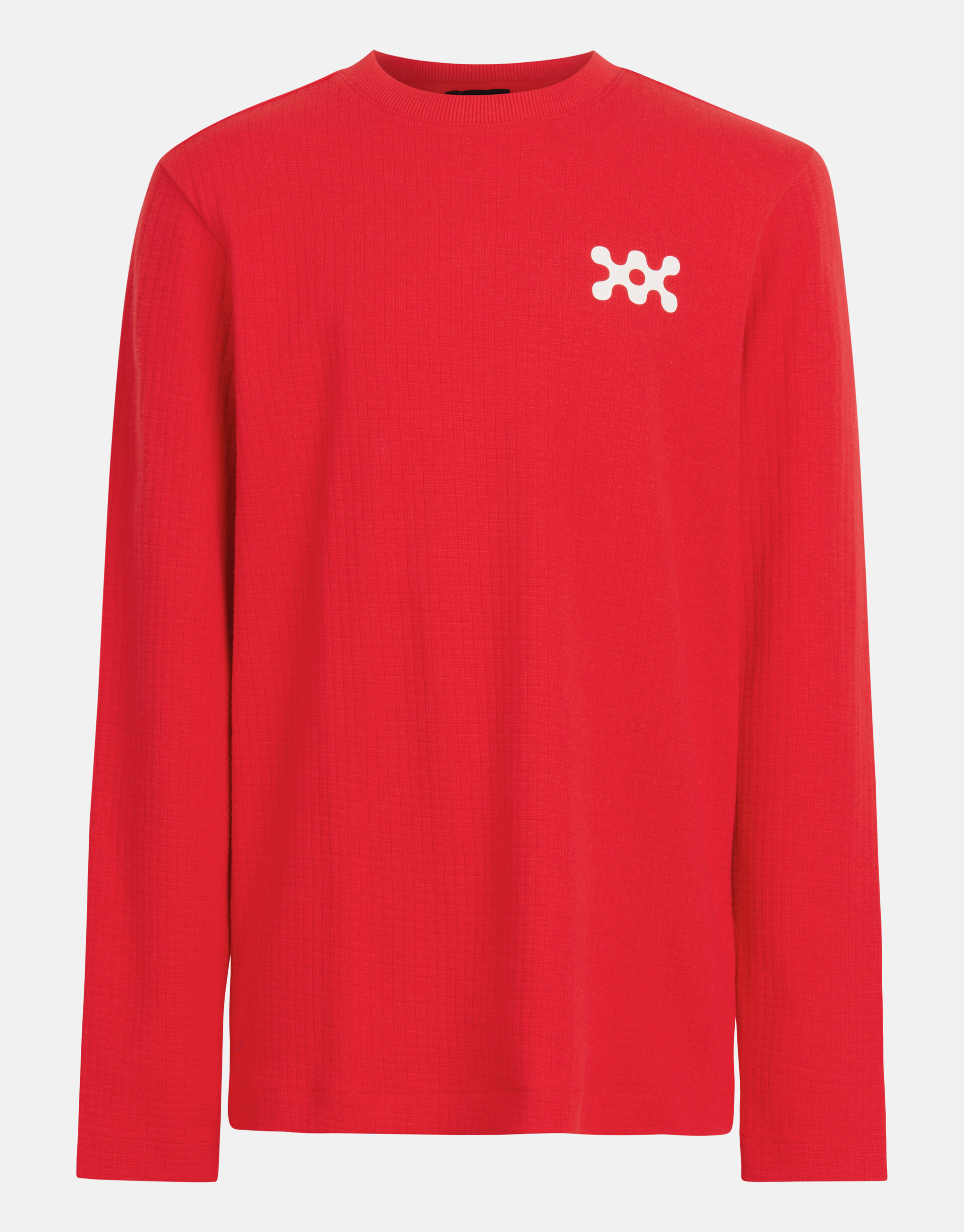 Struktur-Langarmhemd Rot SHOEBY BOYS