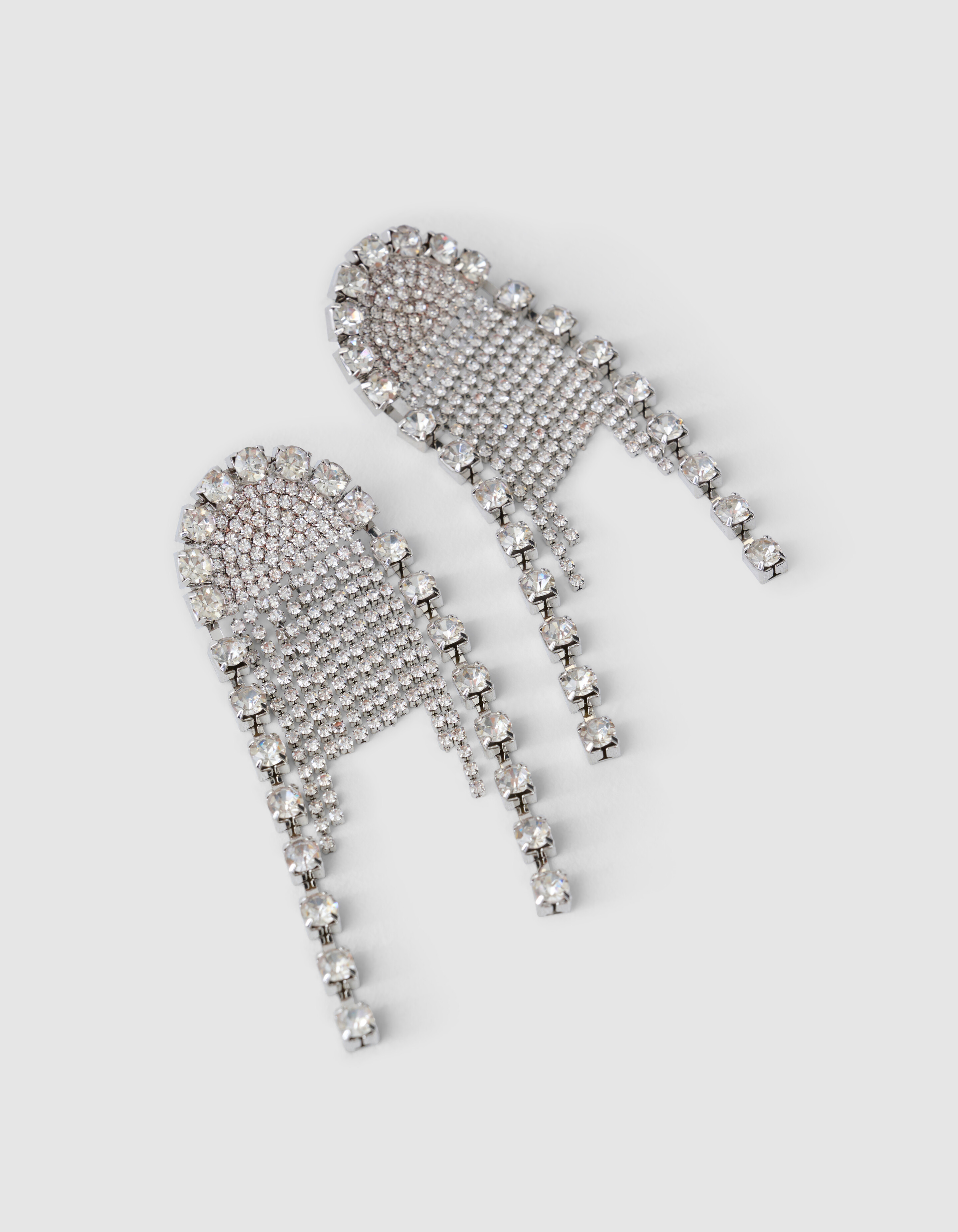 Multi Strass Ohrringe Silber SHOEBY ACCESSOIRES