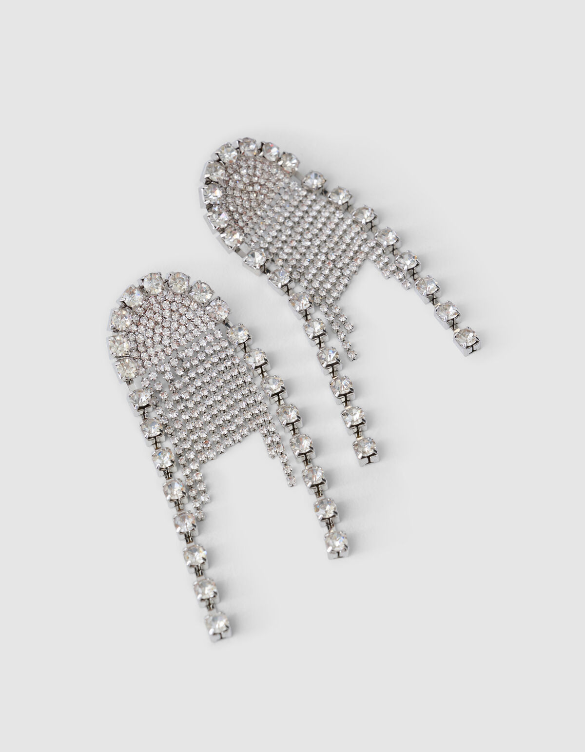 Multi Strass Ohrringe Silber SHOEBY ACCESSOIRES