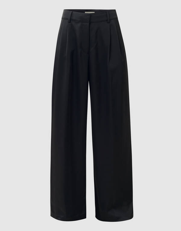Breite Satinhose Schwarz SHOEBY WOMEN