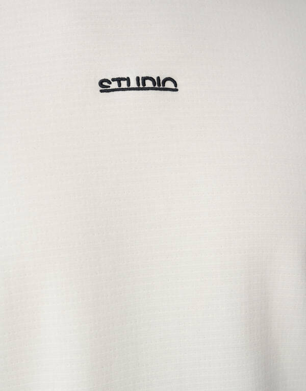 Studio Langarm-T-Shirt Gebrochen Weiß SHOEBY MEN