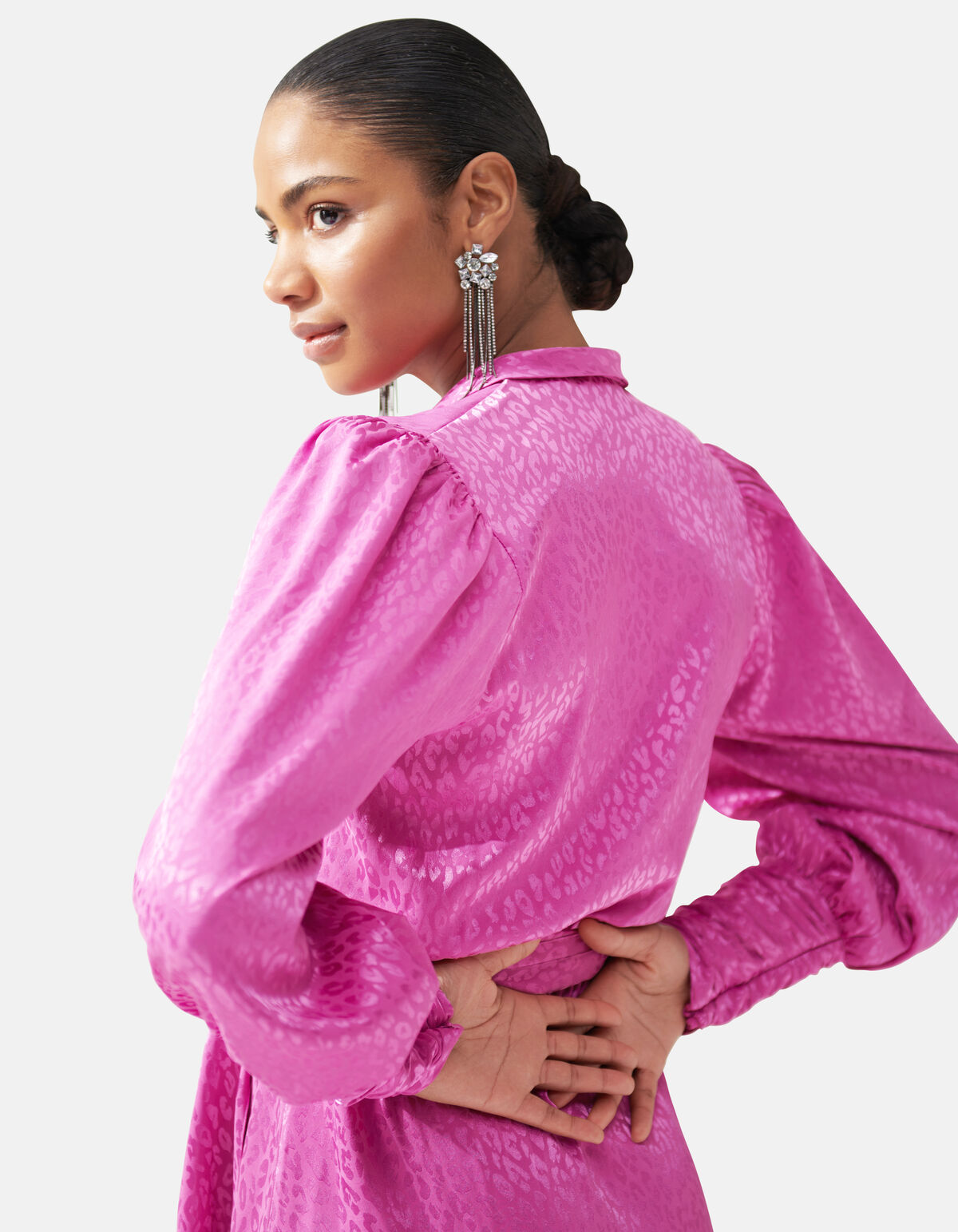 Jacquard-Wickelkleid Rosa SHOEBY WOMEN