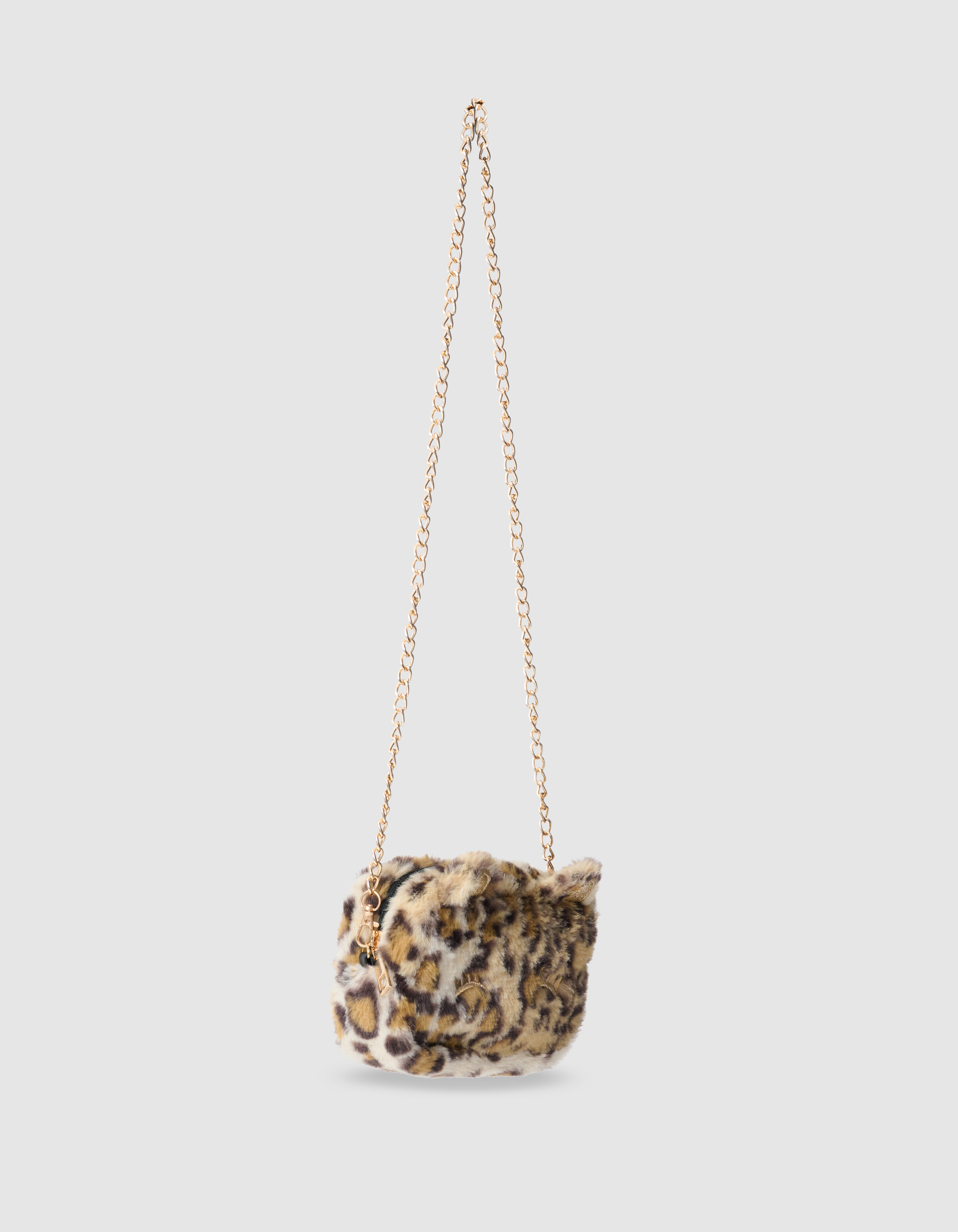 Leopard Glitter Tasche Hellbraun SHOEBY ACCESSOIRES