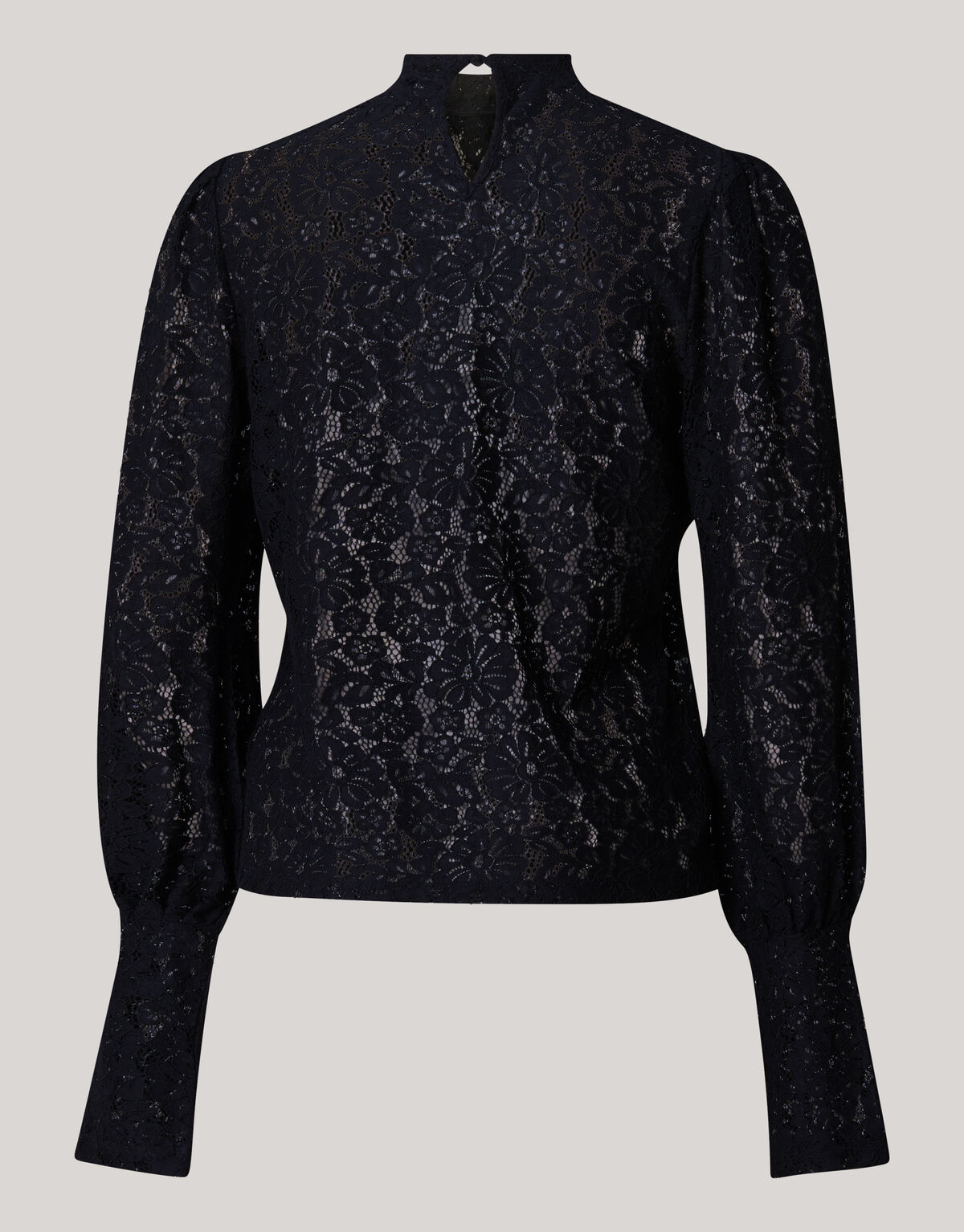 Zweifarbiges Spitzentop Schwarz SHOEBY WOMEN