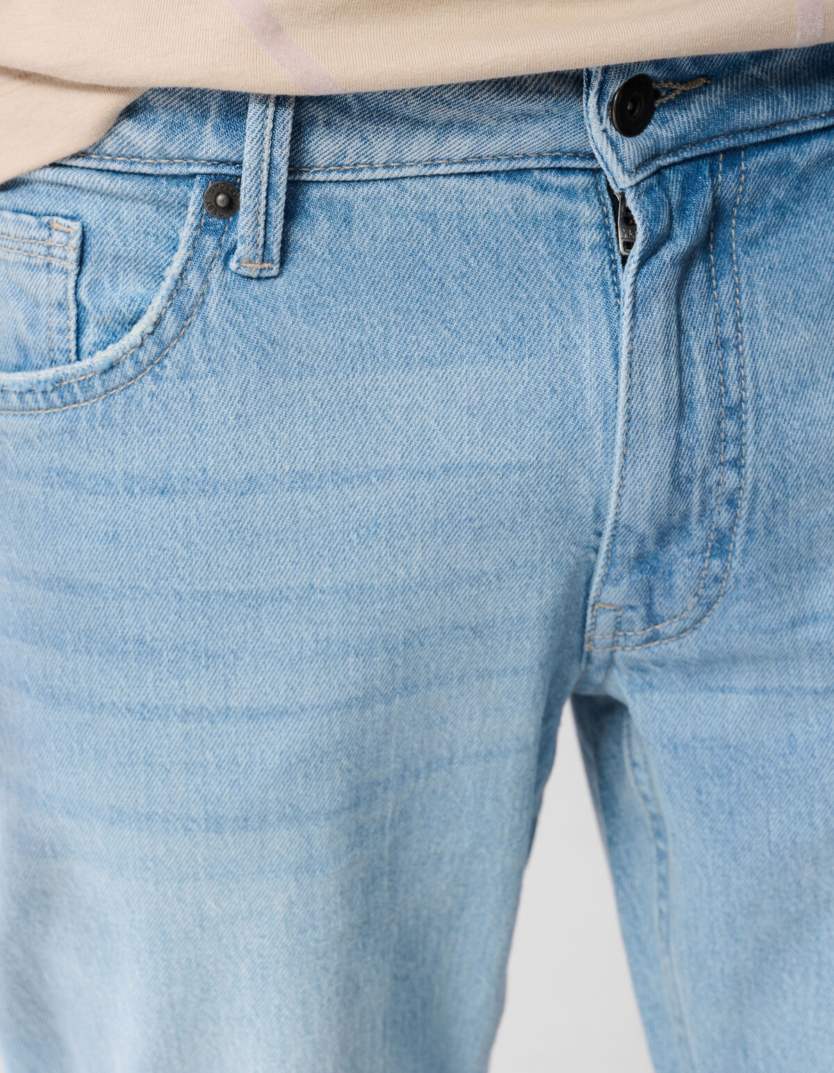 Straight Fit Jeans Gebleicht L32 SHOEBY MEN