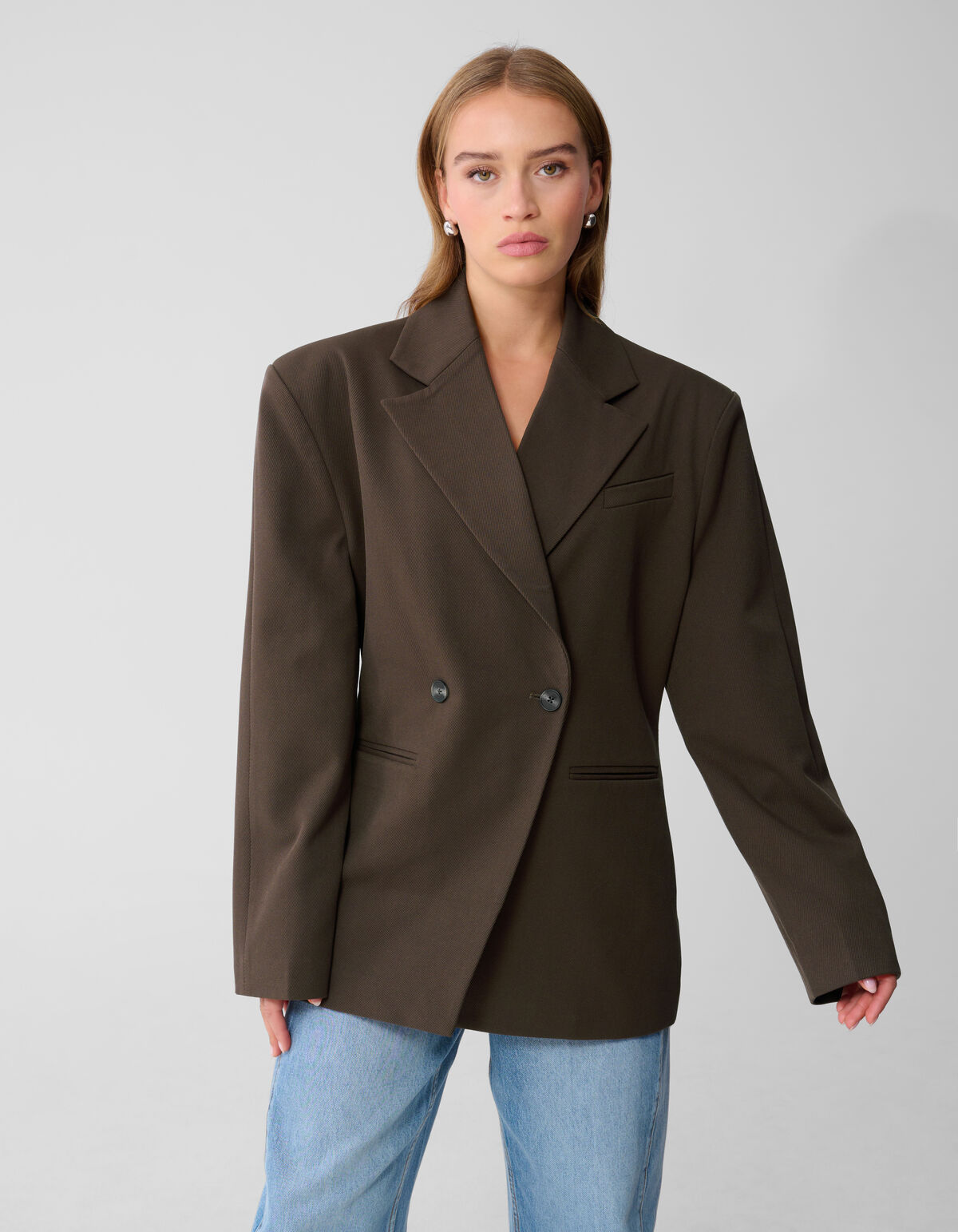 Taillierter Blazer Dunkelbraun von Monica SHOEBY WOMEN