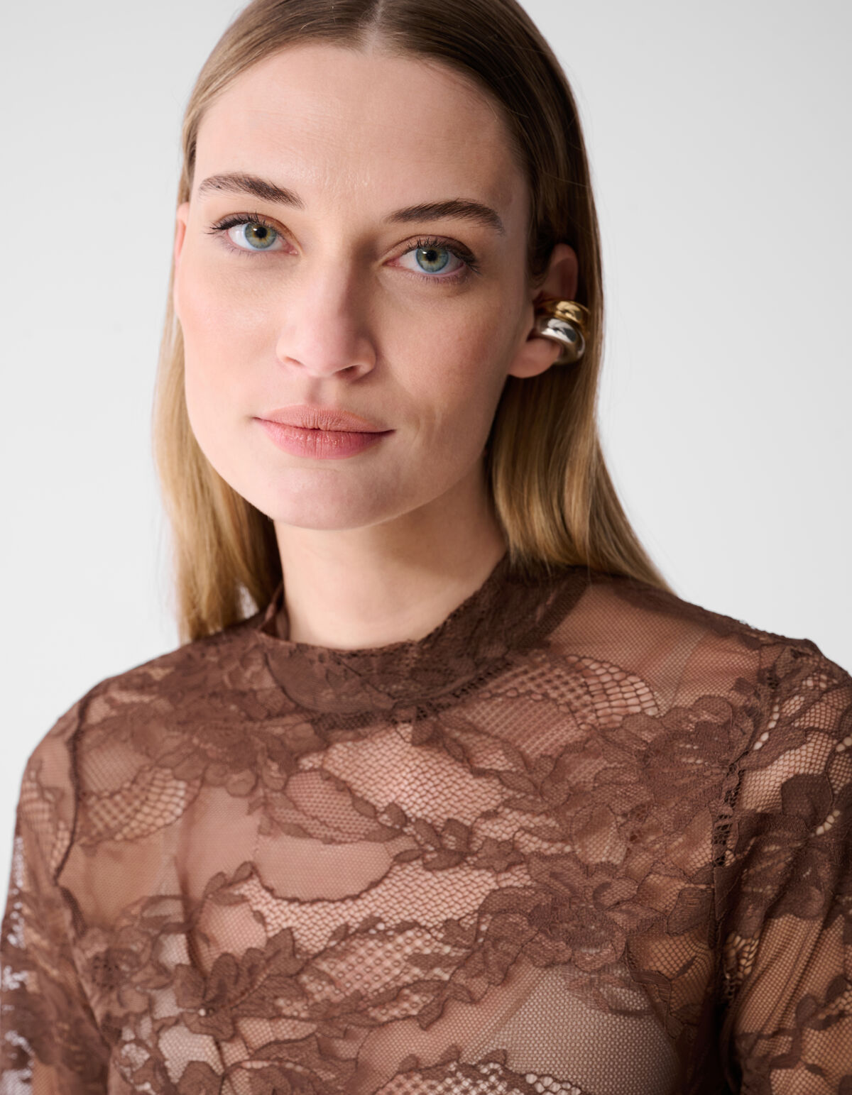 Flower Spitzenoberteil Dunkelbraun SHOEBY WOMEN