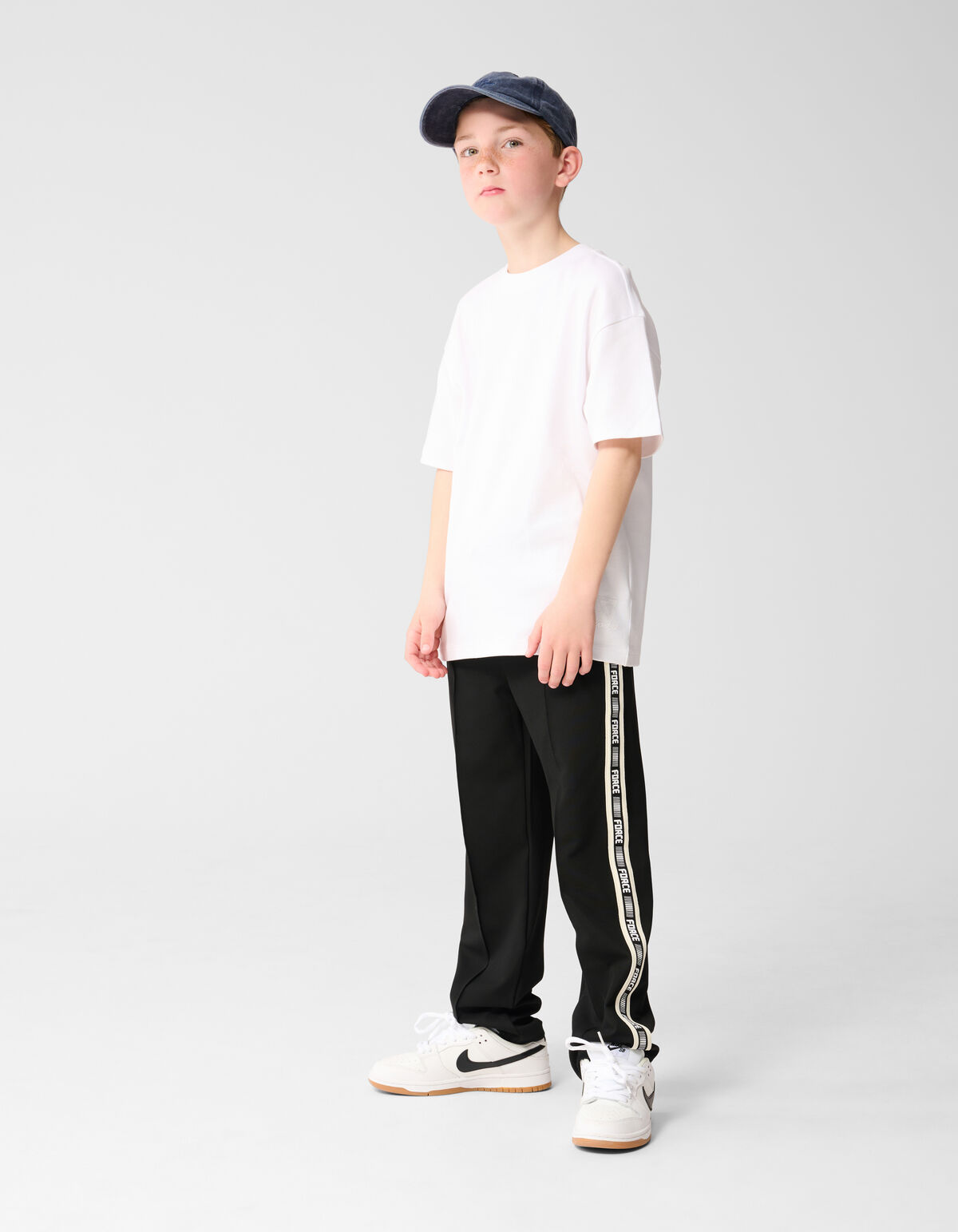 Basic-T-Shirt Weiß SHOEBY BOYS