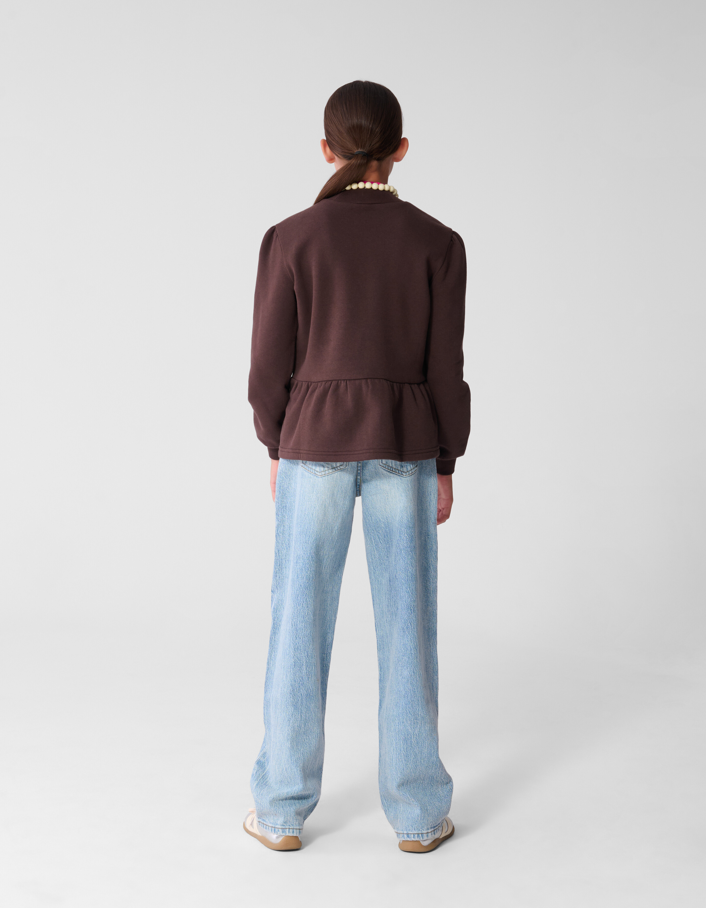 Peplum Pullover Braun SHOEBY GIRLS