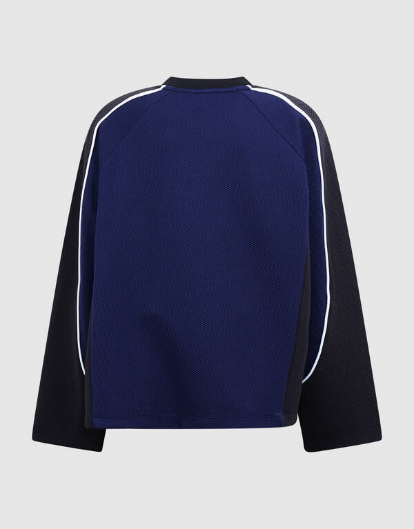 Oversized Sporty Longsleeve T-shirt Donkerblauw SHOEBY BOYS