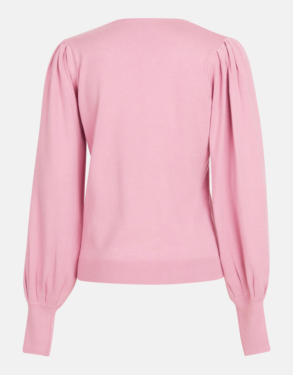 Gestrickter Pullover mit V-Ausschnitt Rosa SHOEBY WOMEN