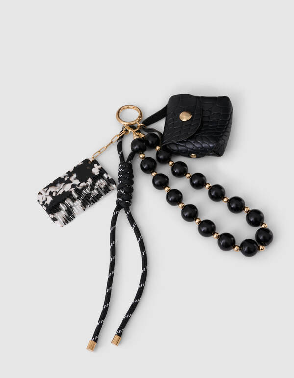 Mini Bag Taschenanh&auml;nger Schwarz SHOEBY ACCESSOIRES