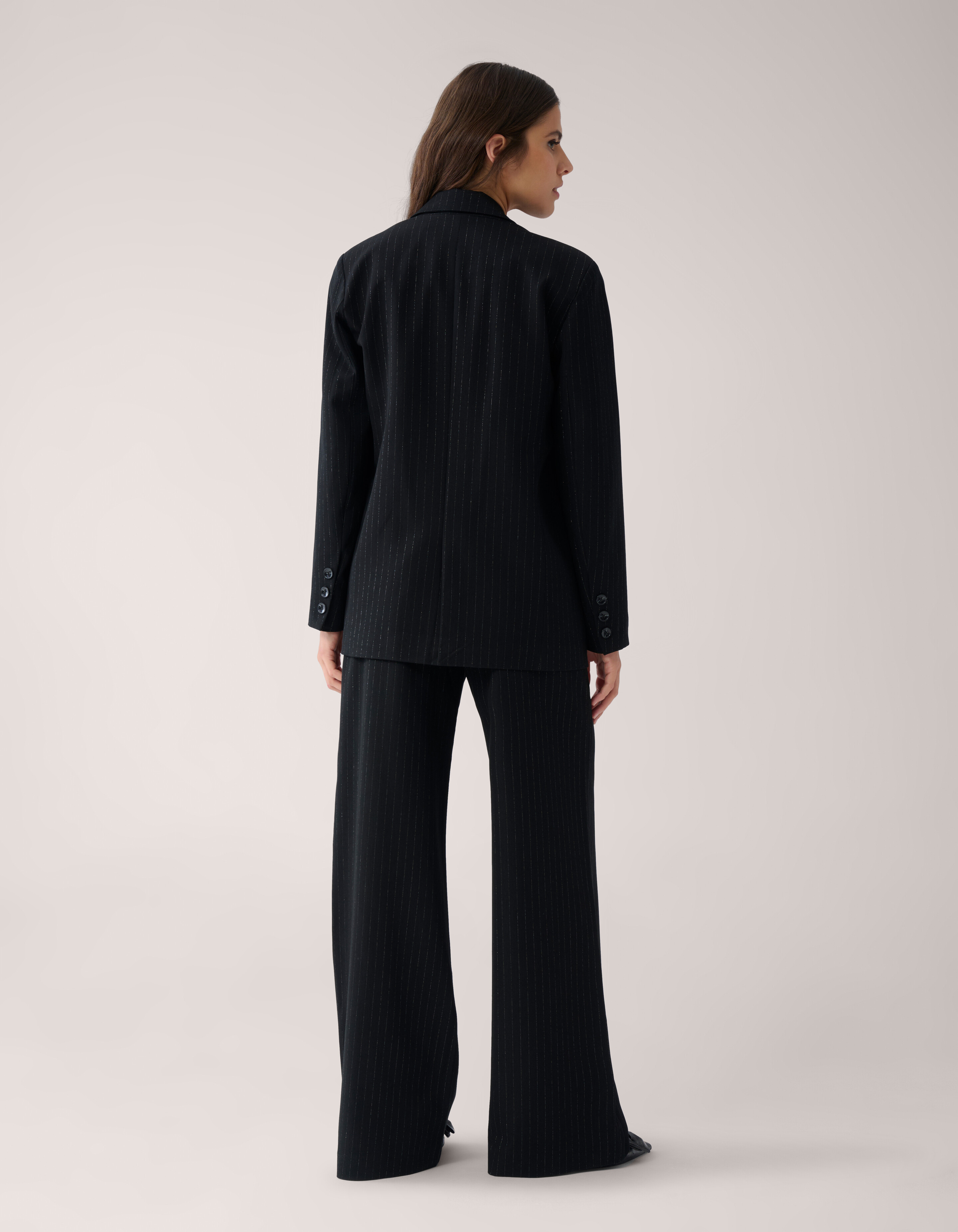 Pinstripe Blazer Zwart By Mieke SHOEBY WOMEN