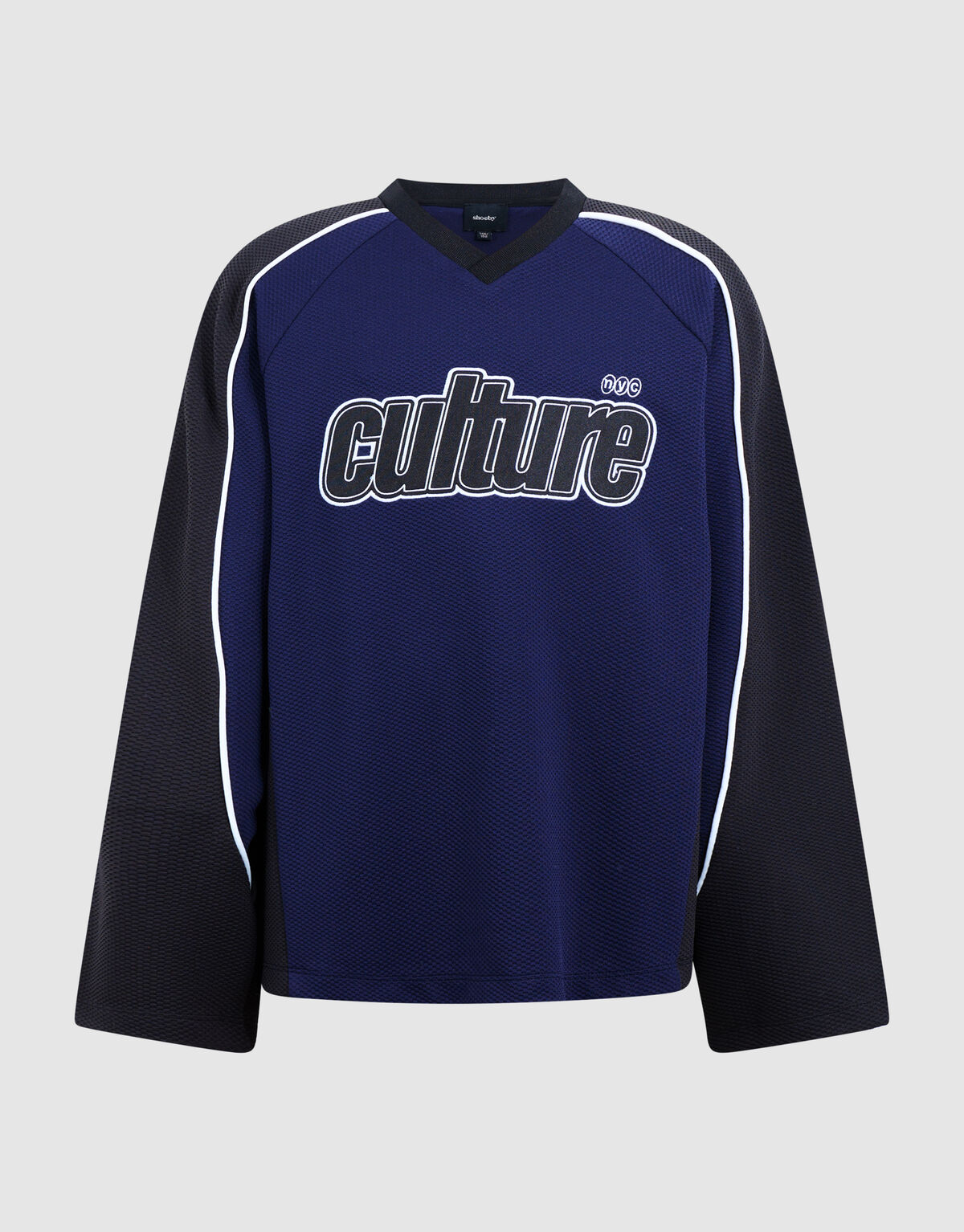 Oversized Sporty Longsleeve T-shirt Donkerblauw SHOEBY BOYS