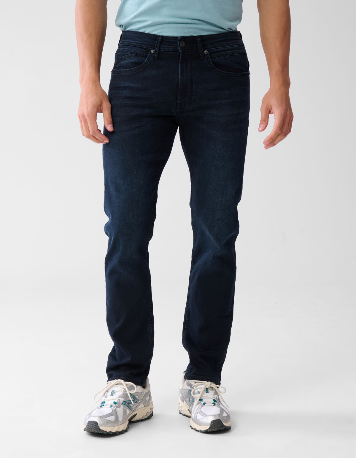 Straight Jeans Blau/Schwarz Länge 32 Refill
