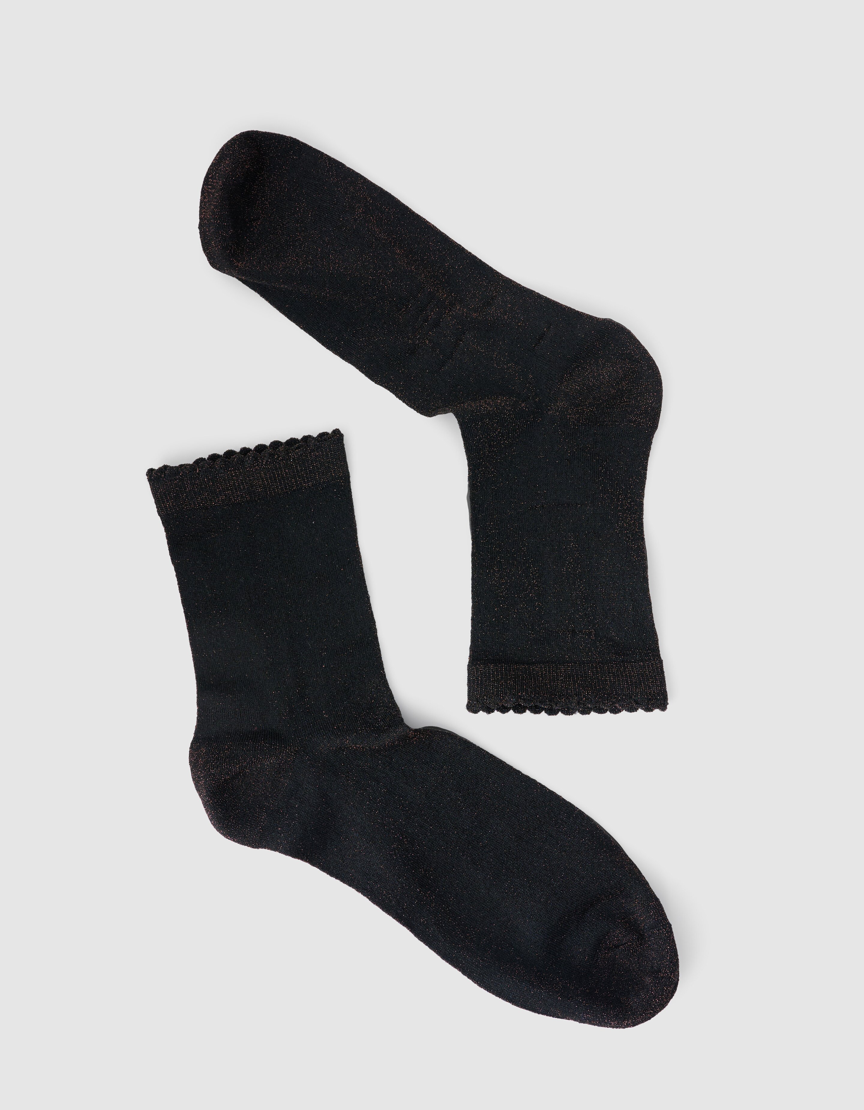 Glitzer-Socken Braun SHOEBY ACCESSOIRES
