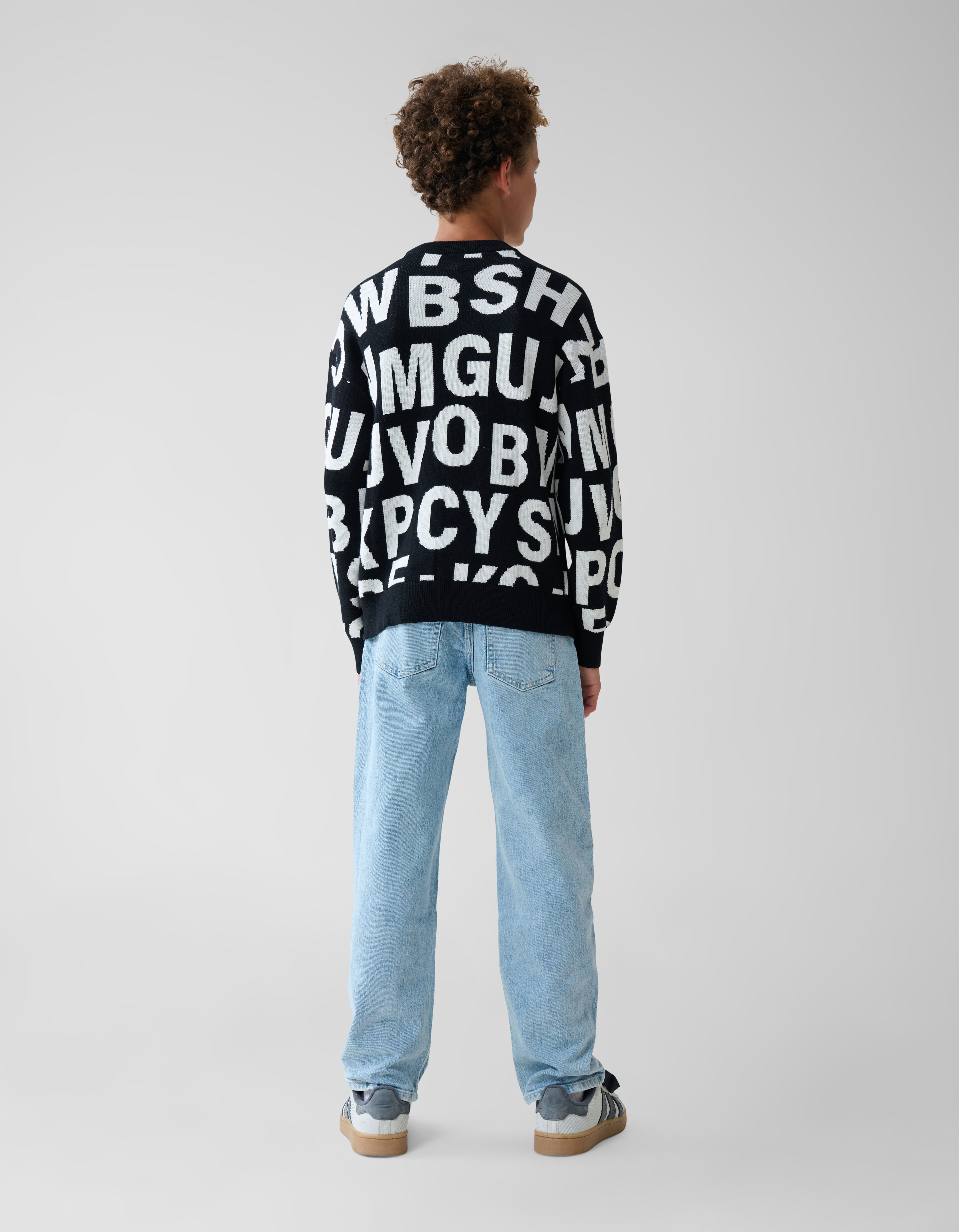 Typo Pullover Schwarz SHOEBY BOYS