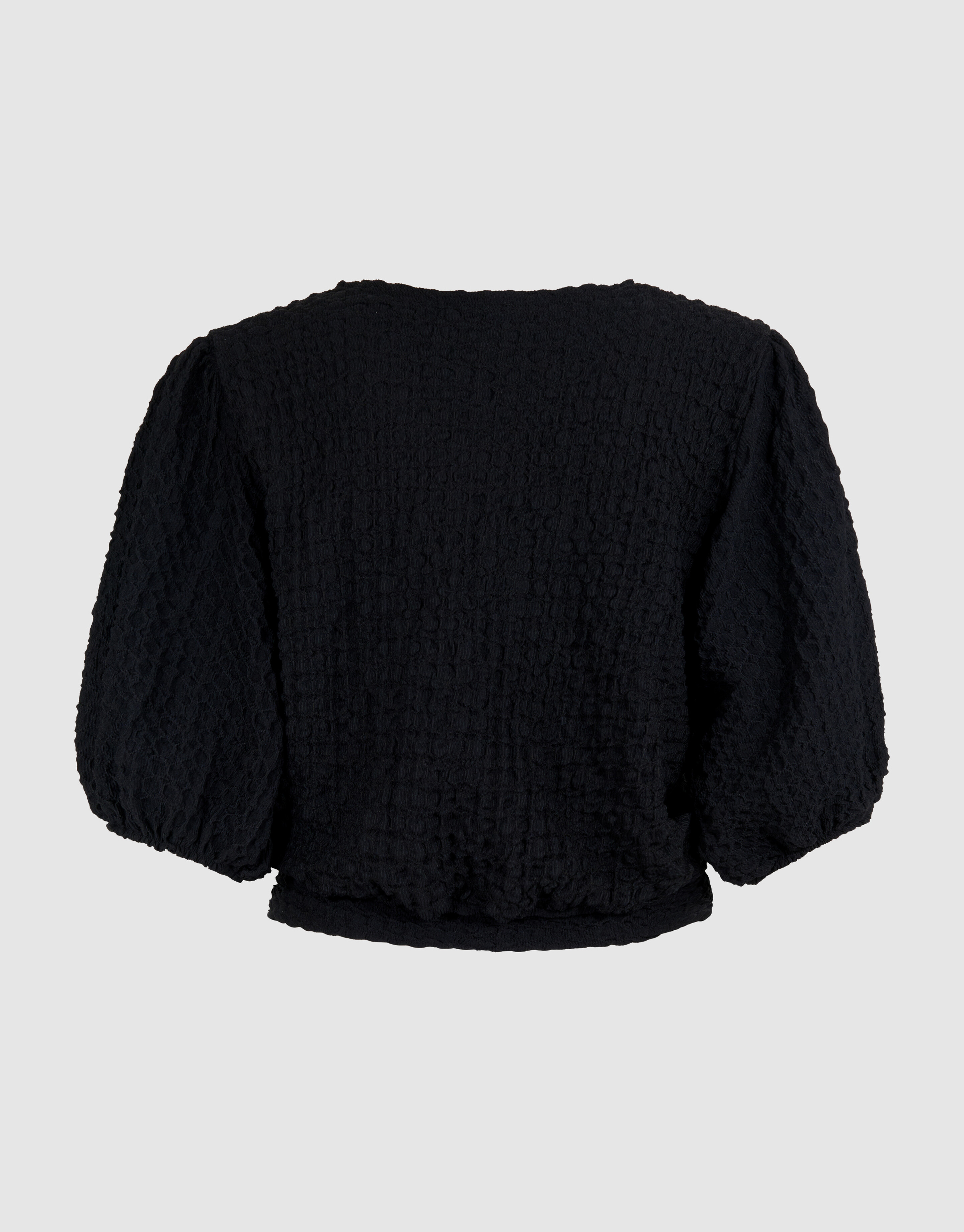 Tailliertes Crinkle Top Schwarz SHOEBY WOMEN
