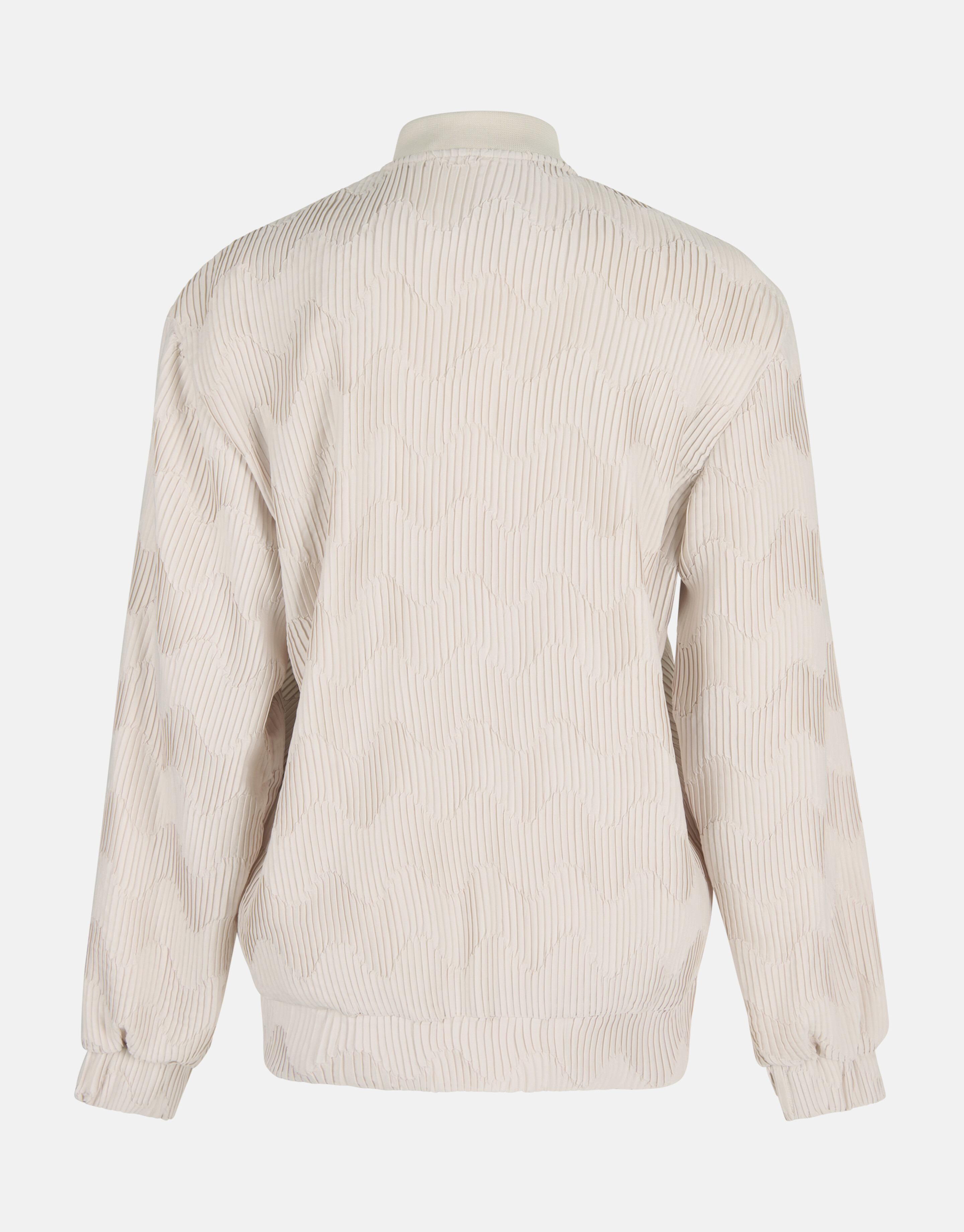 Satin Plissee Bomberjacke Off White SHOEBY WOMEN