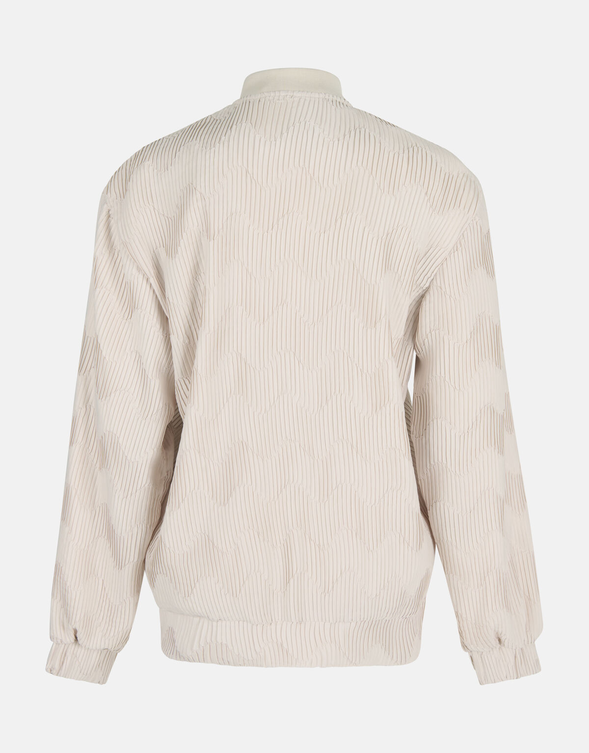 Satin Plissee Bomberjacke Off White SHOEBY WOMEN