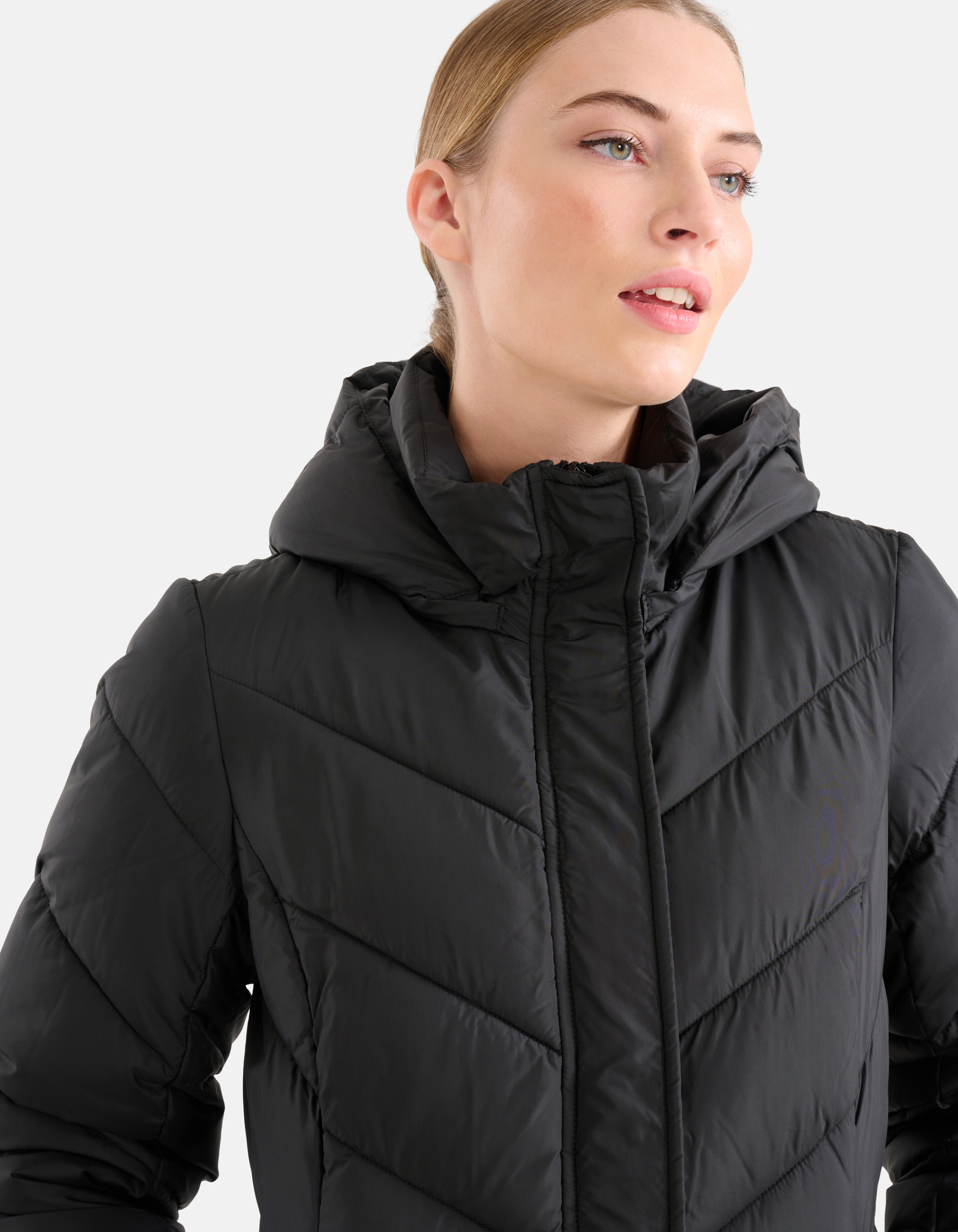 Diagonale Pufferjacke Schwarz SHOEBY WOMEN