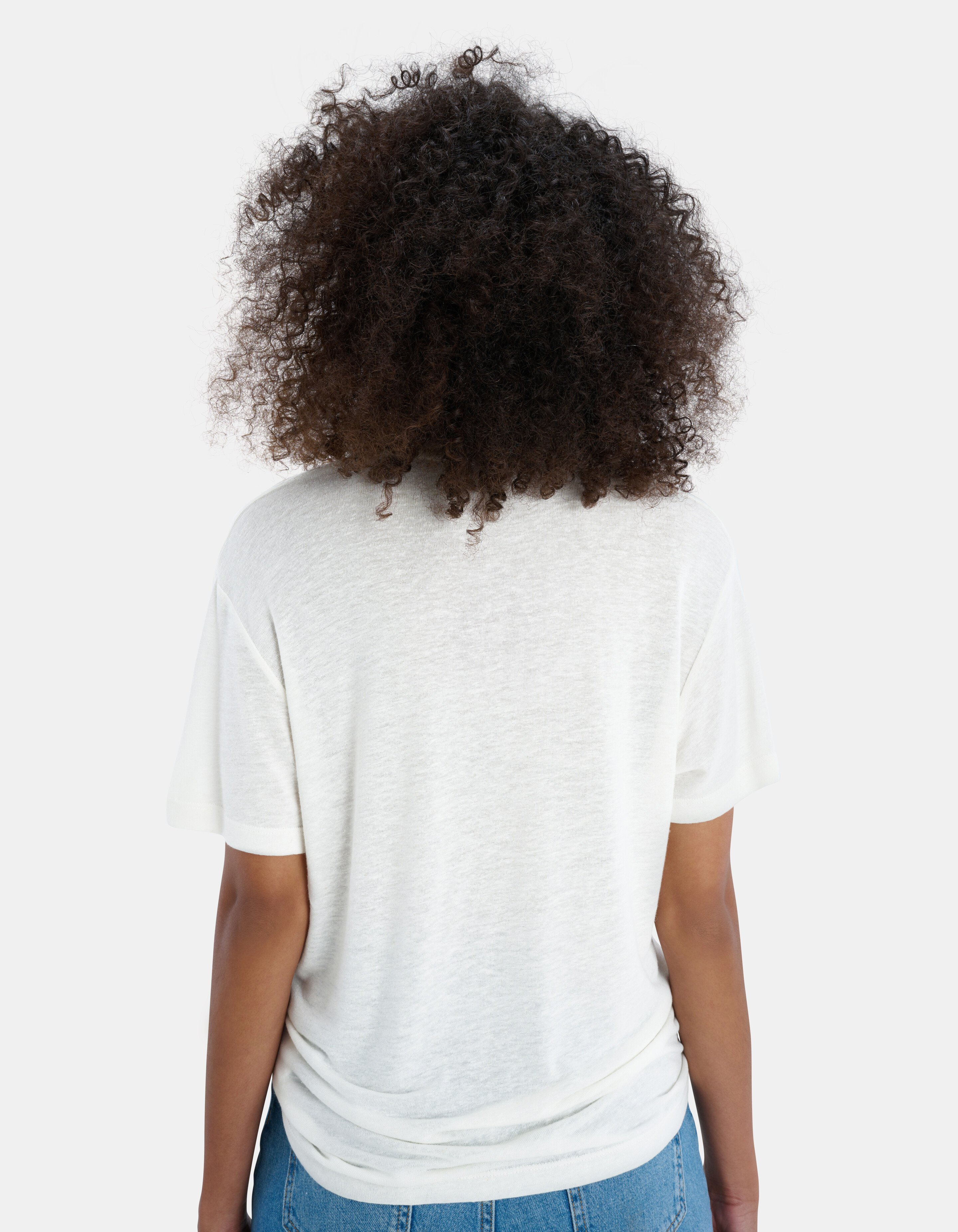 Leinenmix T-Shirt Weiß EKSEPT