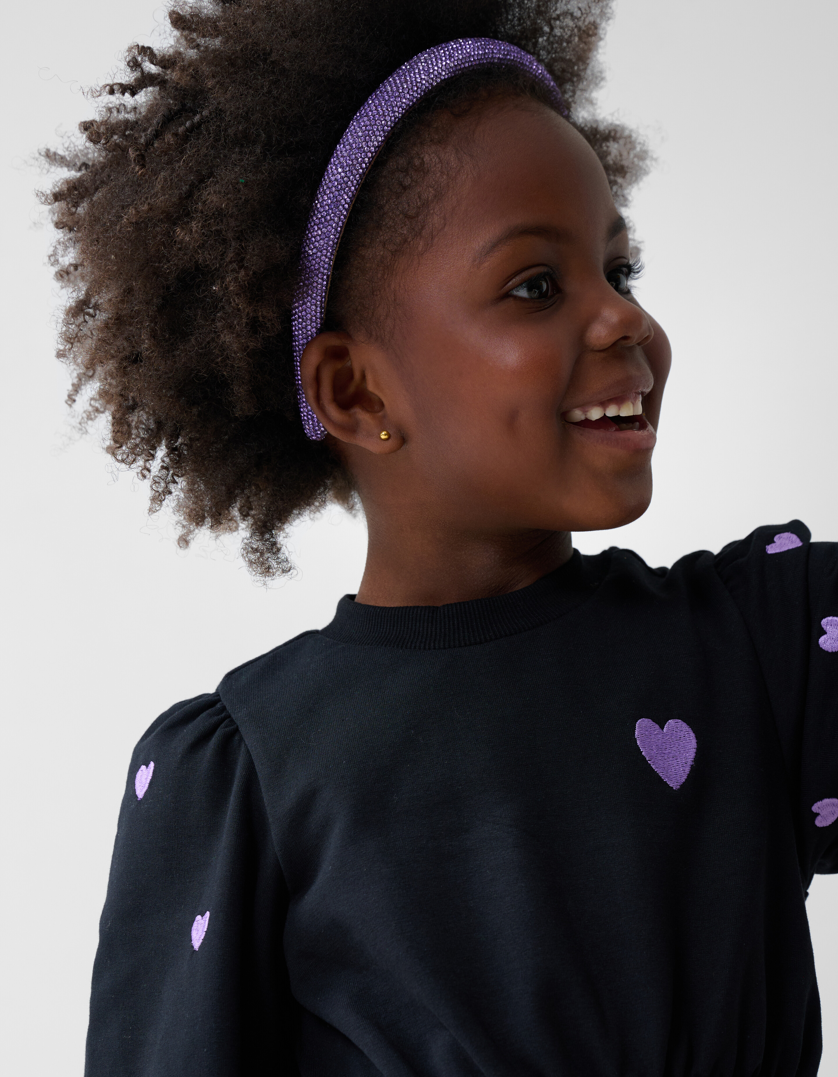 Sweat Puff Dress Schwarz SHOEBY GIRLS