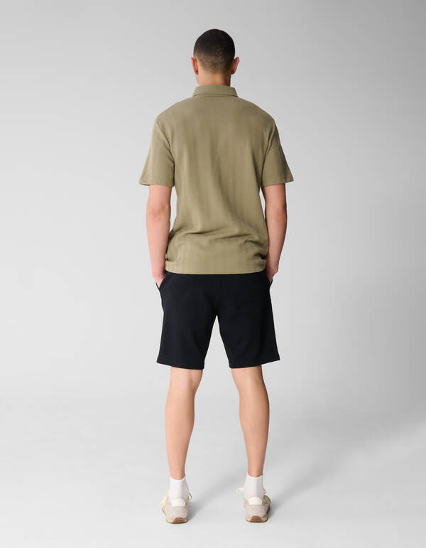 Waffelstreifen-Polo Khaki SHOEBY MEN