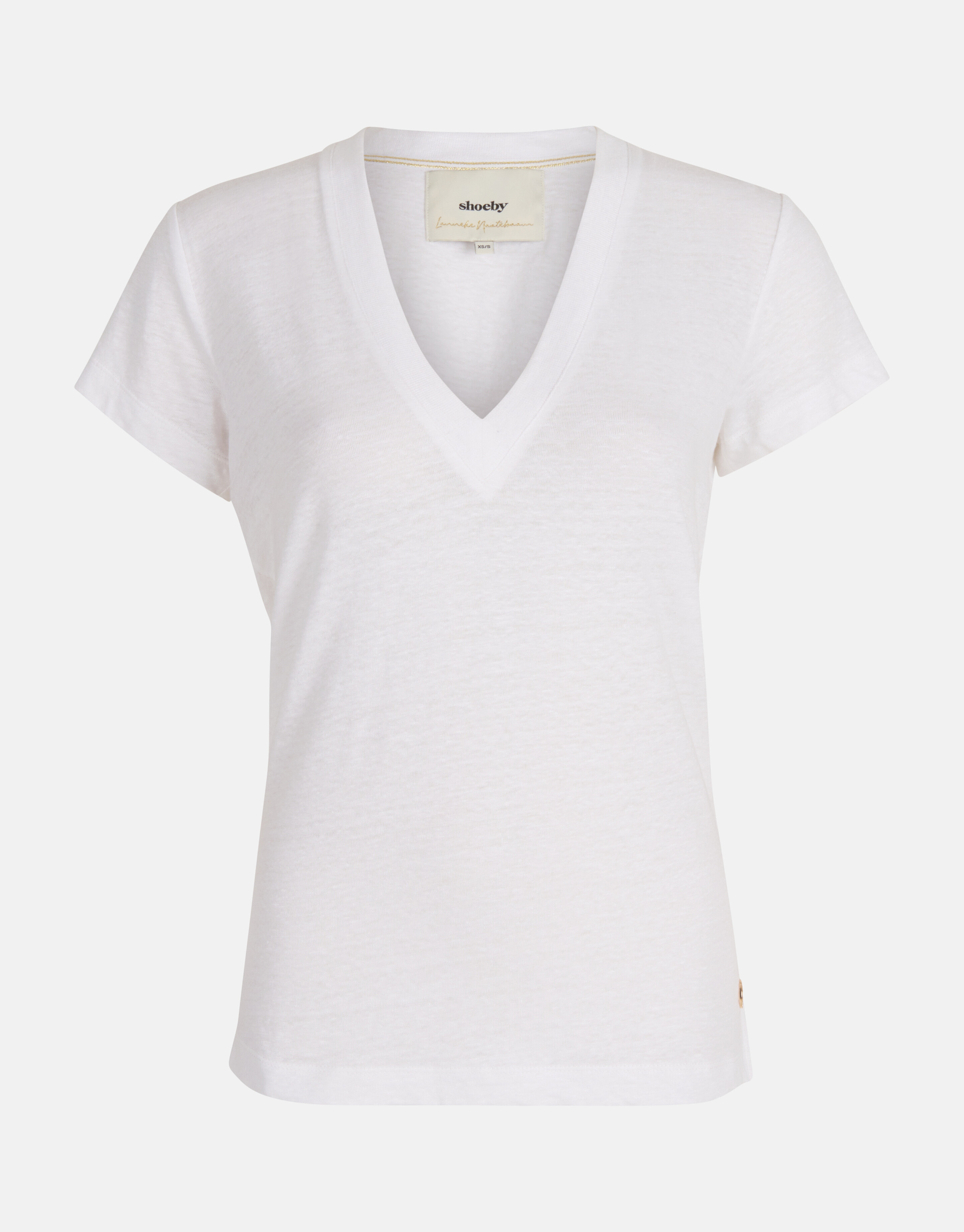 Leinen-T-Shirt Weiß von Lonneke SHOEBY WOMEN