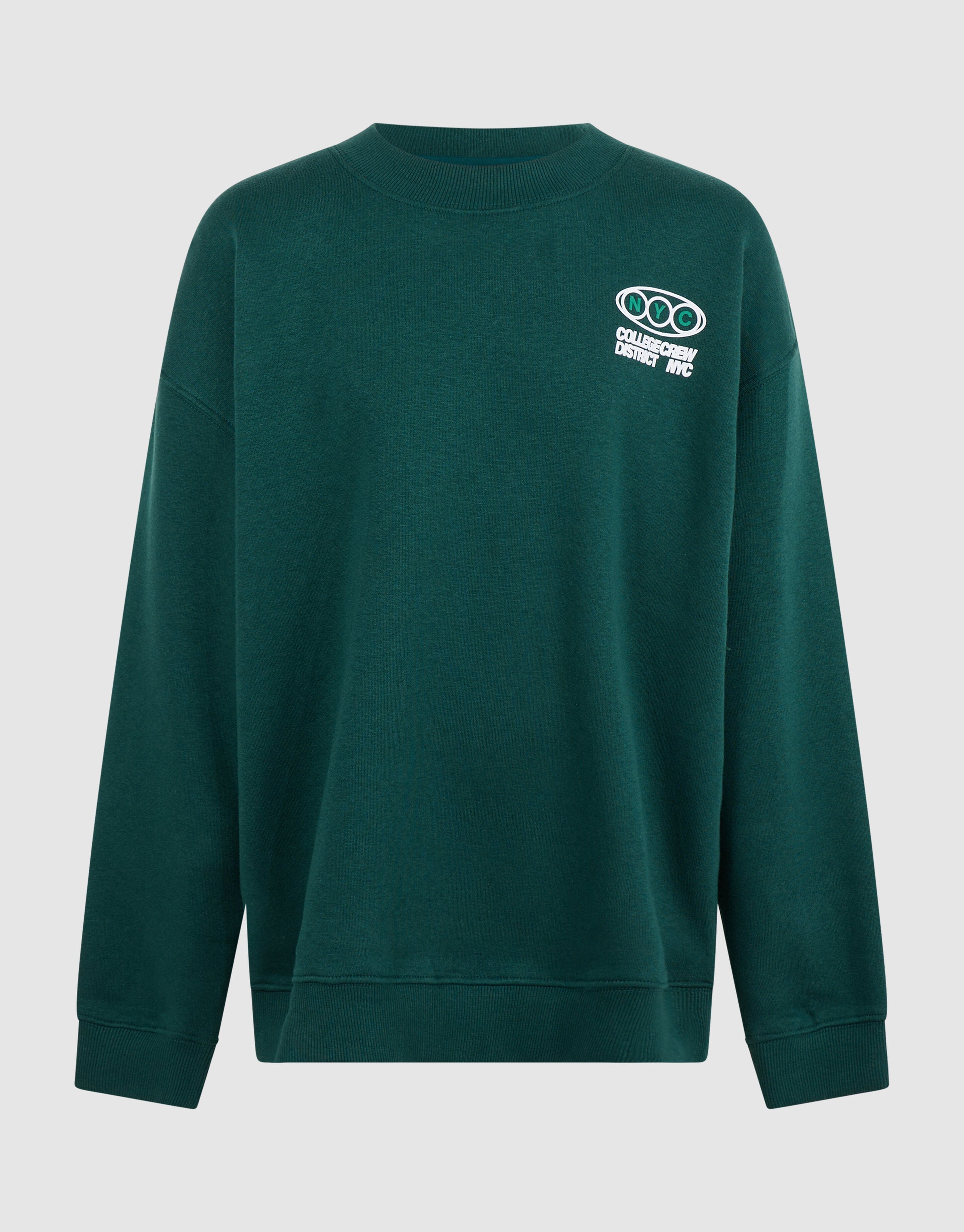 Oversized Fit Sweater Dunkelgr&uuml;n SHOEBY BOYS